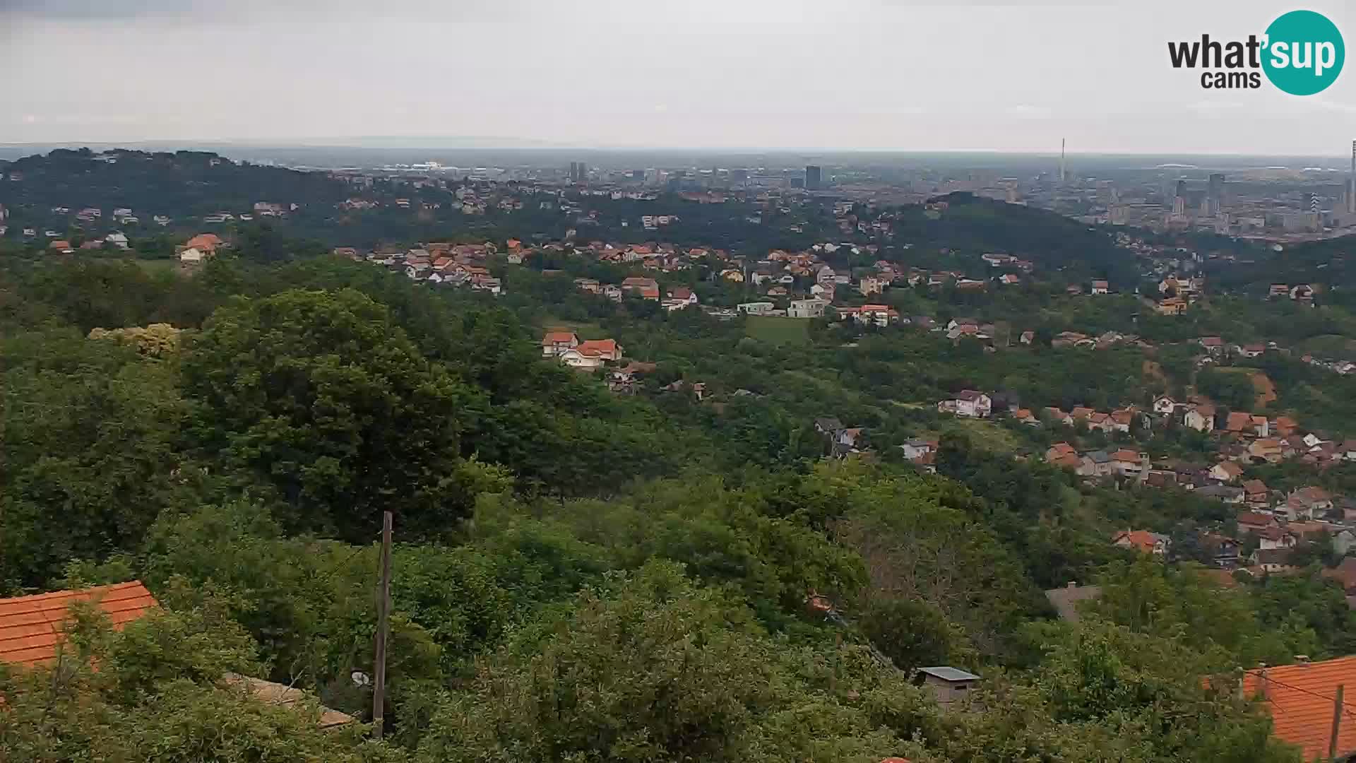 Vista panoramica di Zagabria