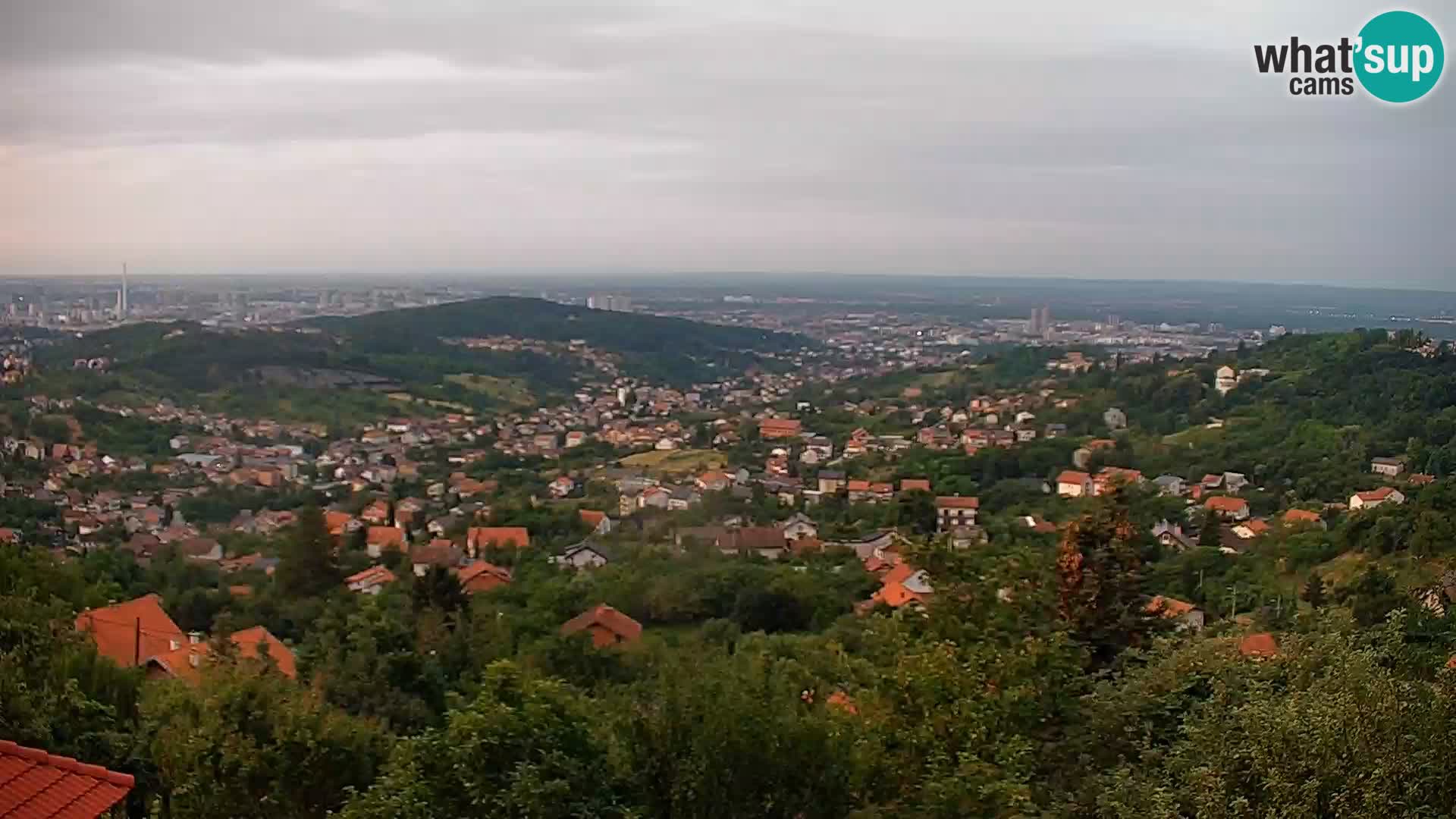 Panoramic view of Zagreb