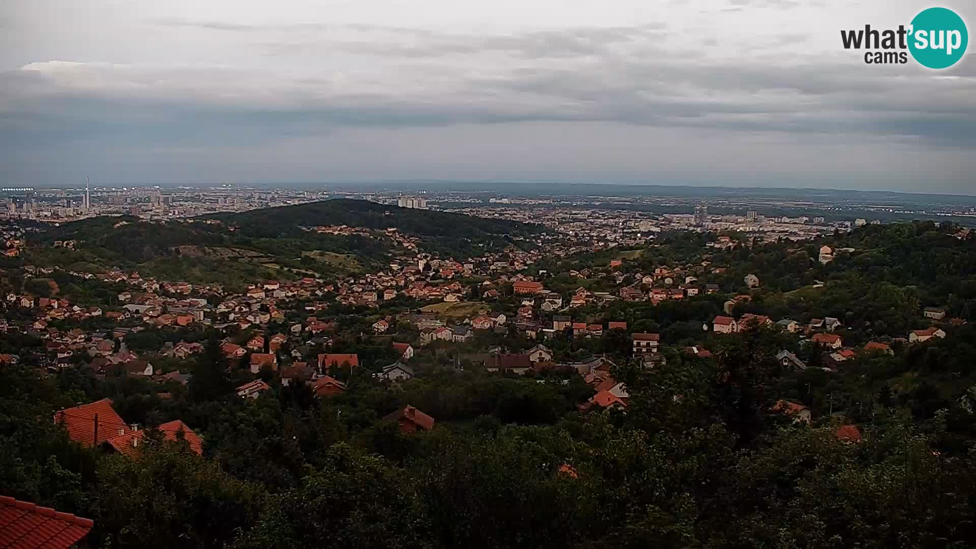 Vista panoramica di Zagabria
