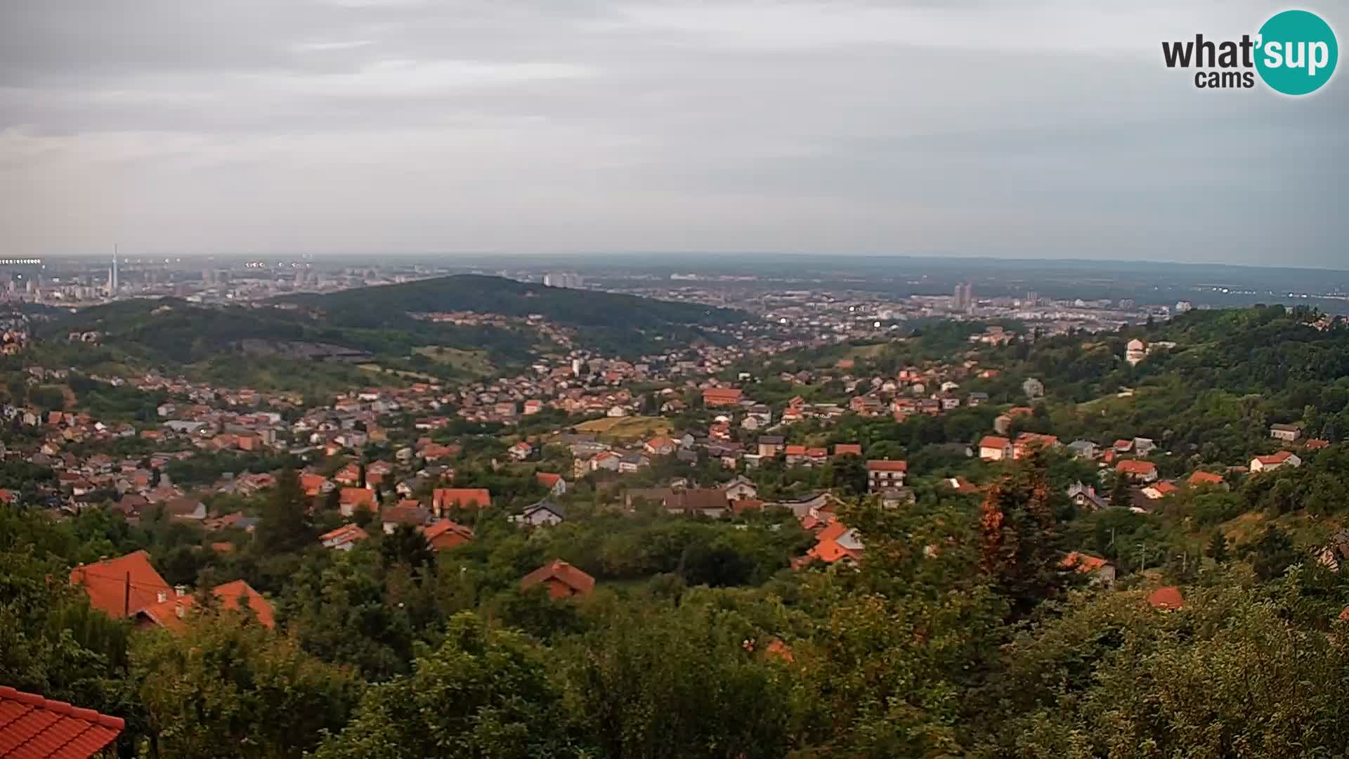 Vue panoramique de Zagreb