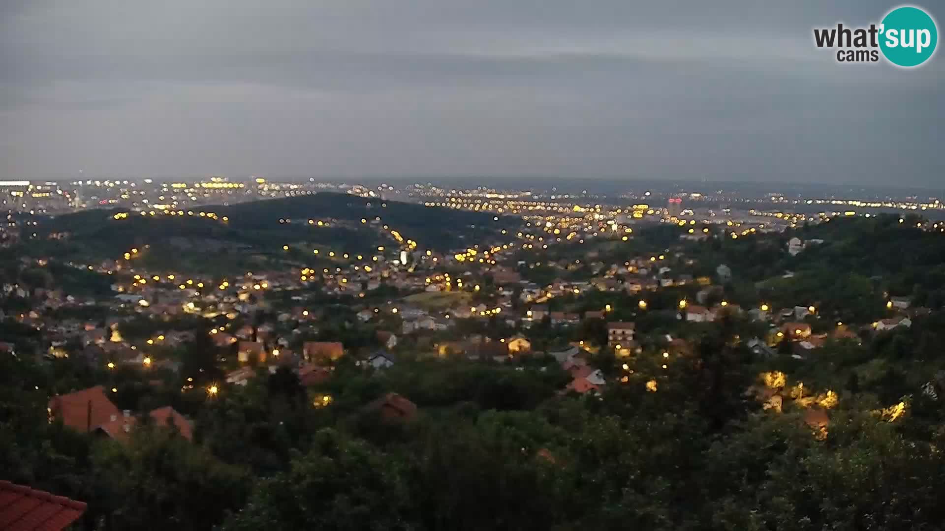 Panoramic view of Zagreb