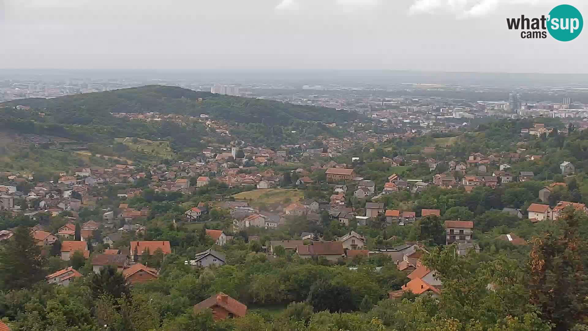 Vista panoramica di Zagabria