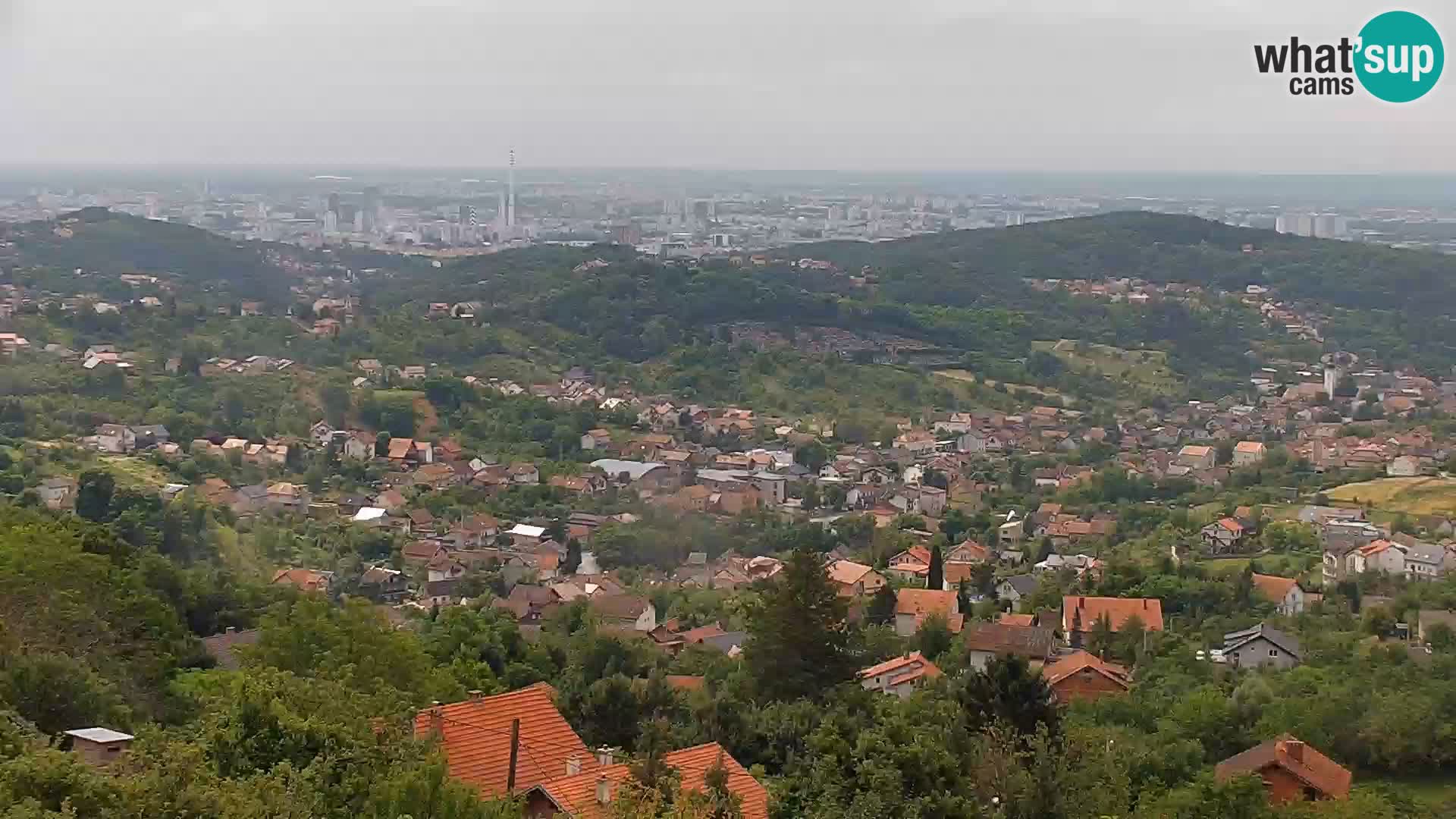 Panoramski pogled na Zagreb