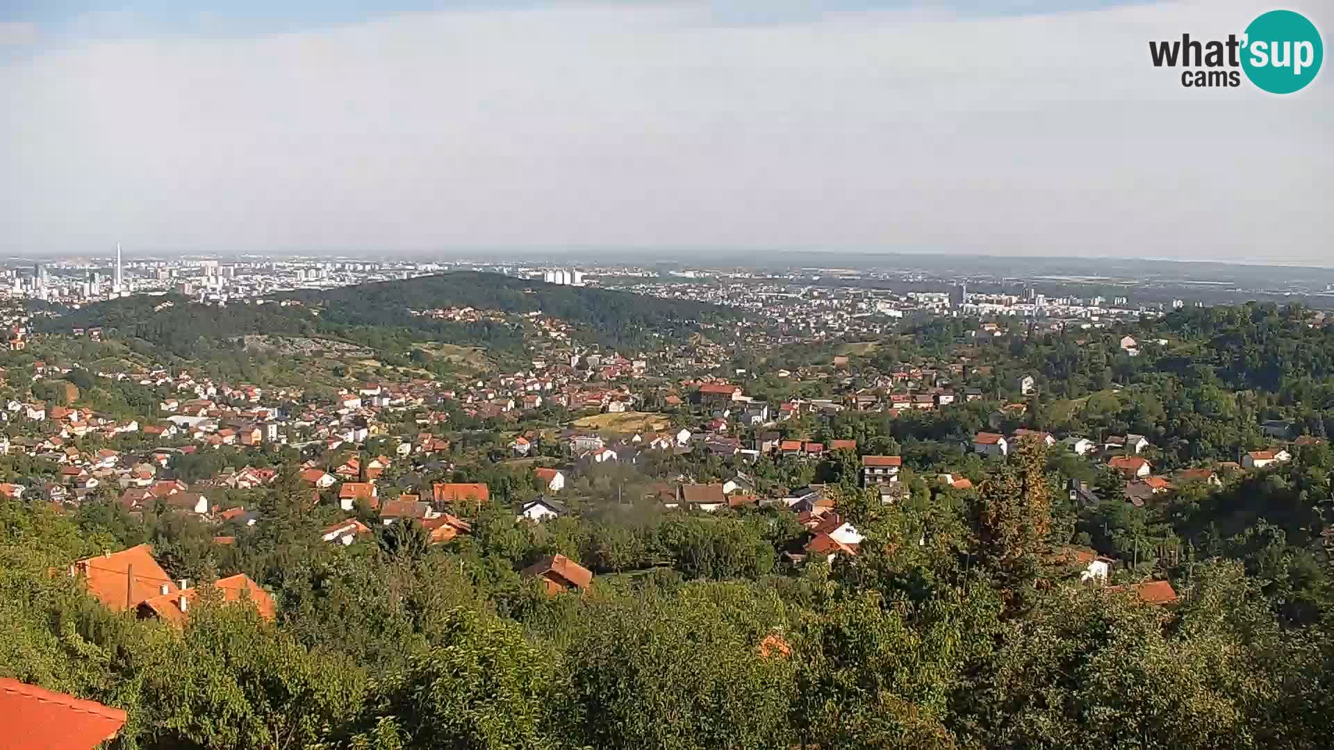 Vista panoramica di Zagabria