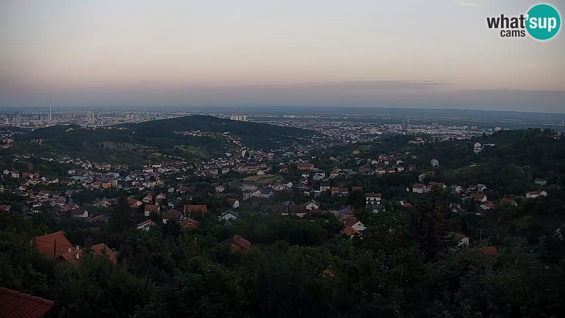 Panoramic view of Zagreb