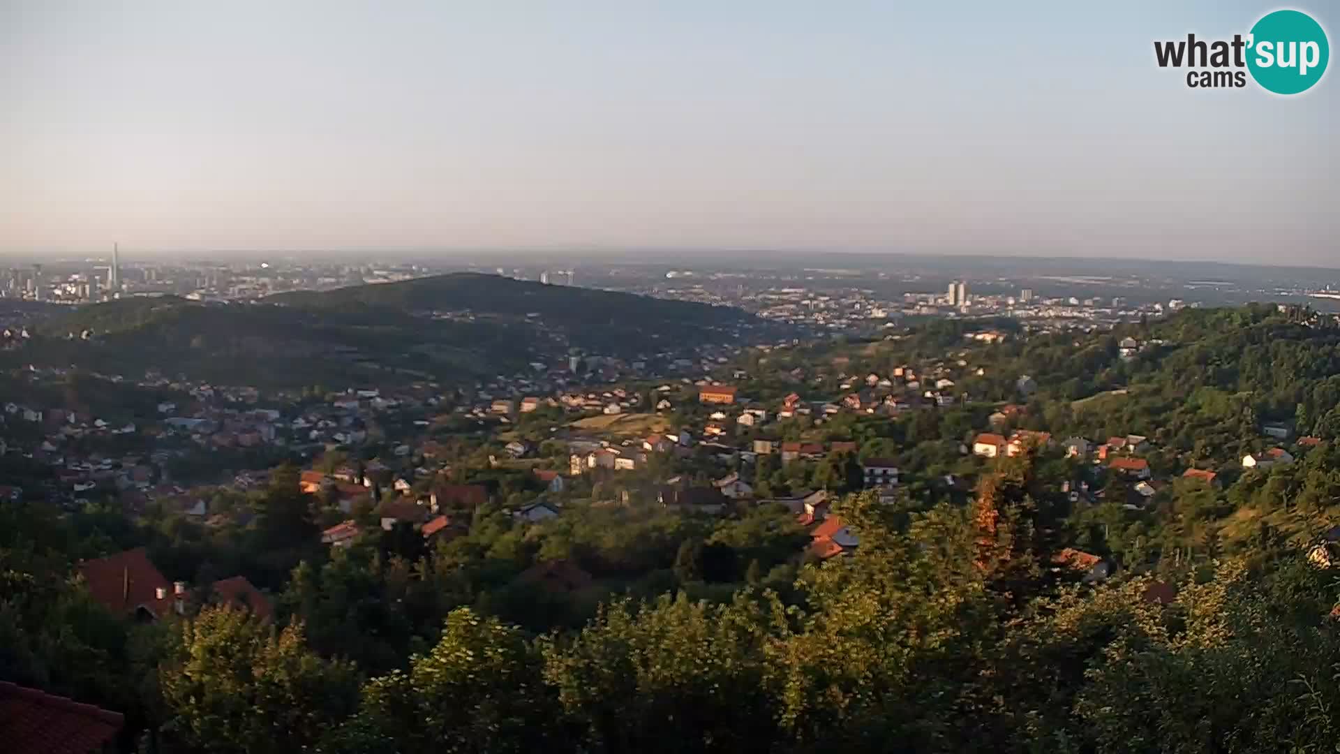 Vista panoramica di Zagabria