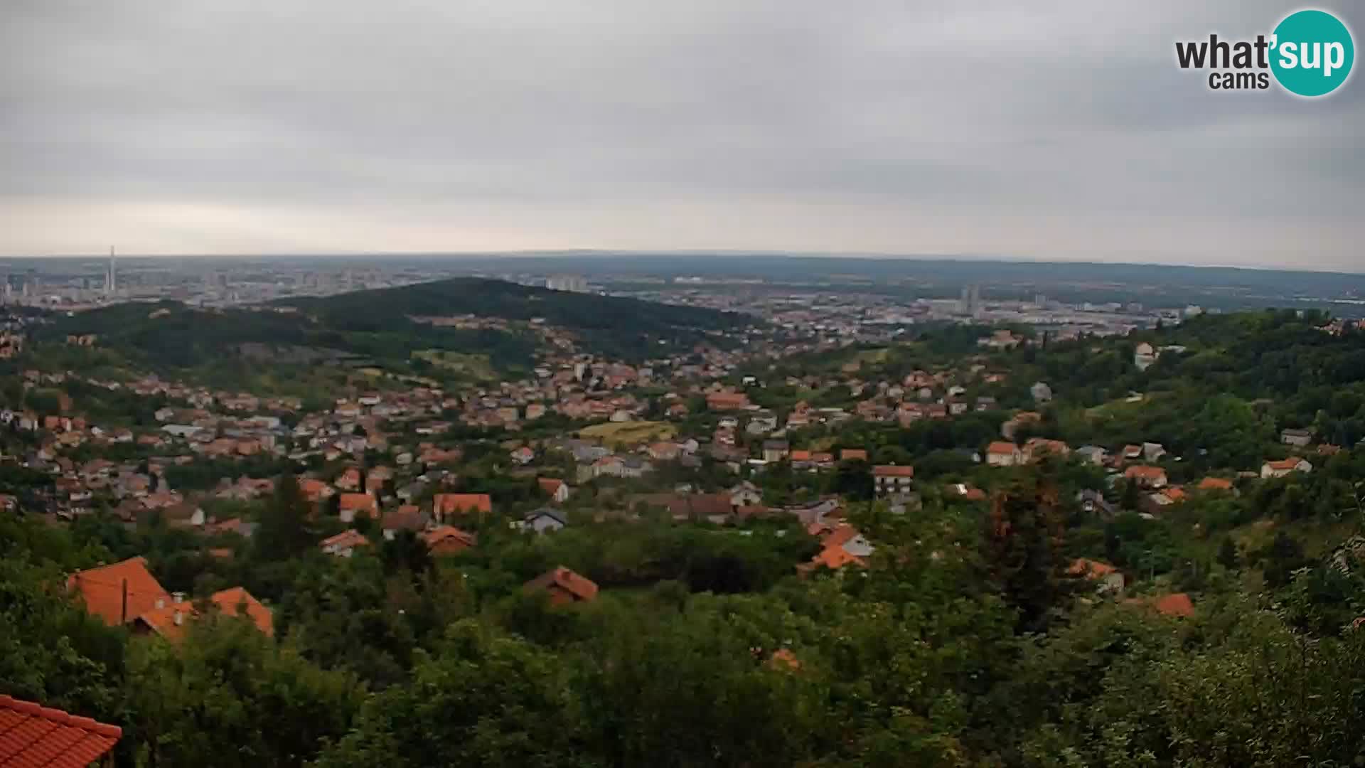 Vista panoramica di Zagabria