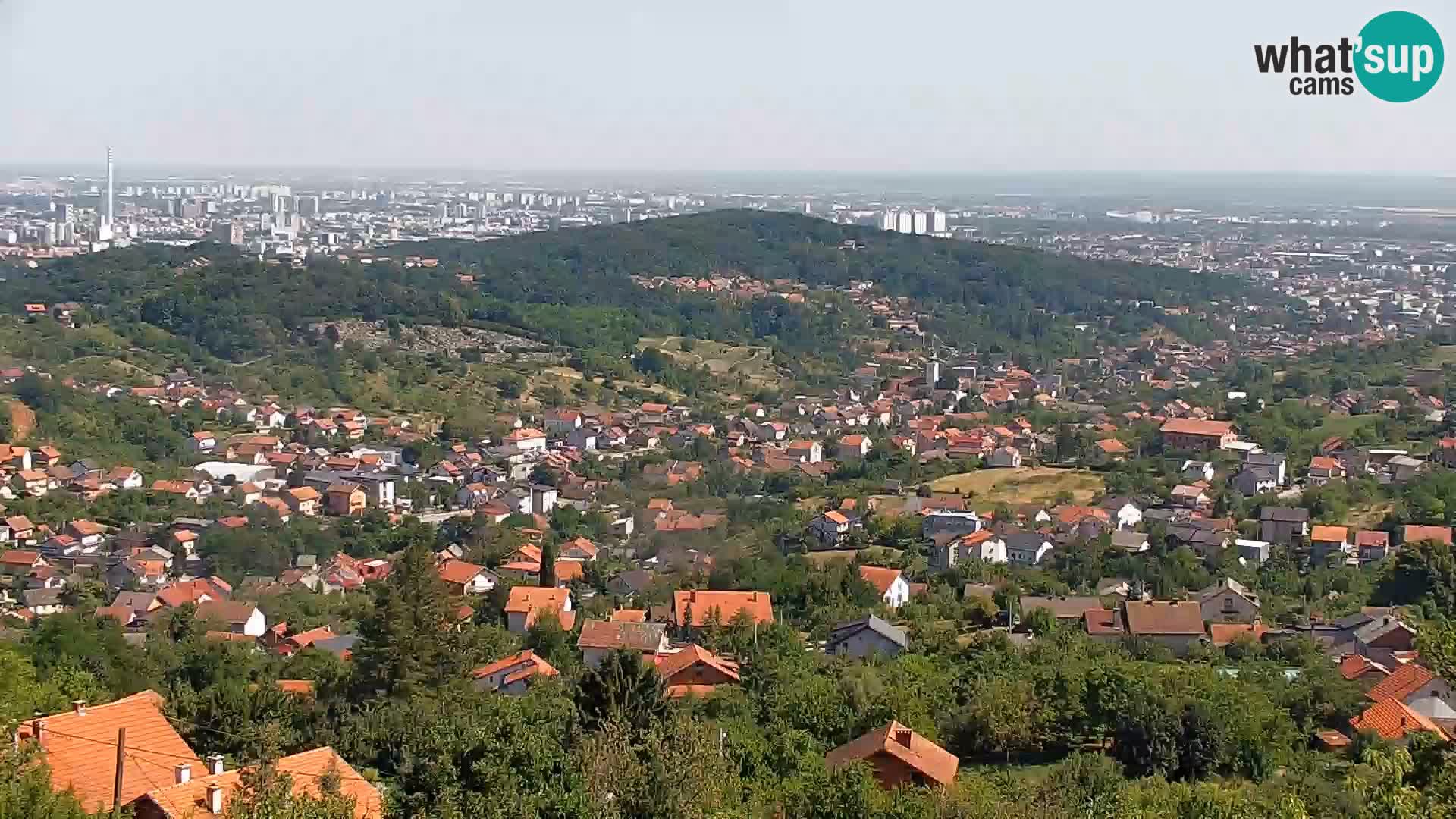 Vista panoramica di Zagabria