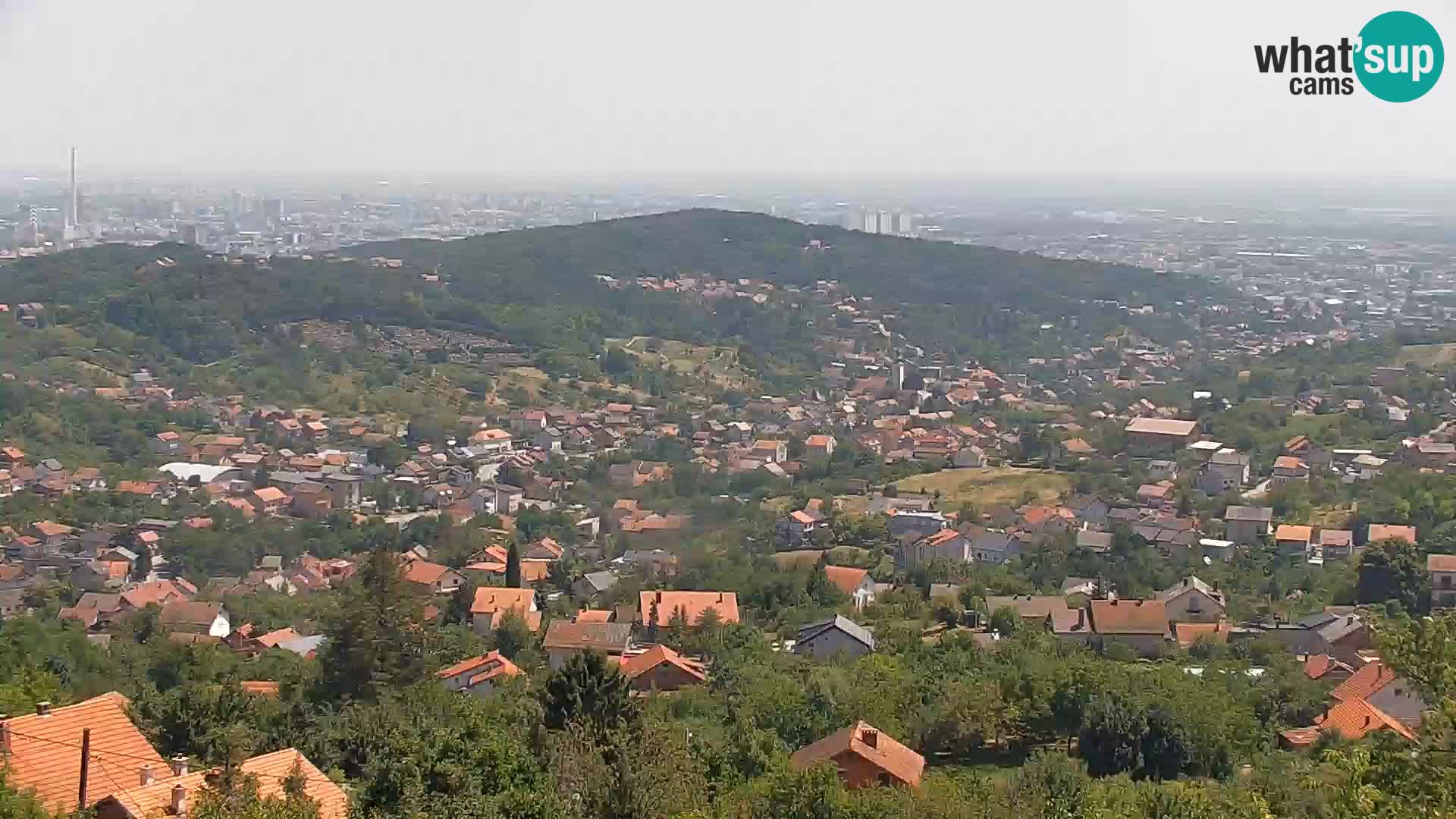 Vista panoramica di Zagabria