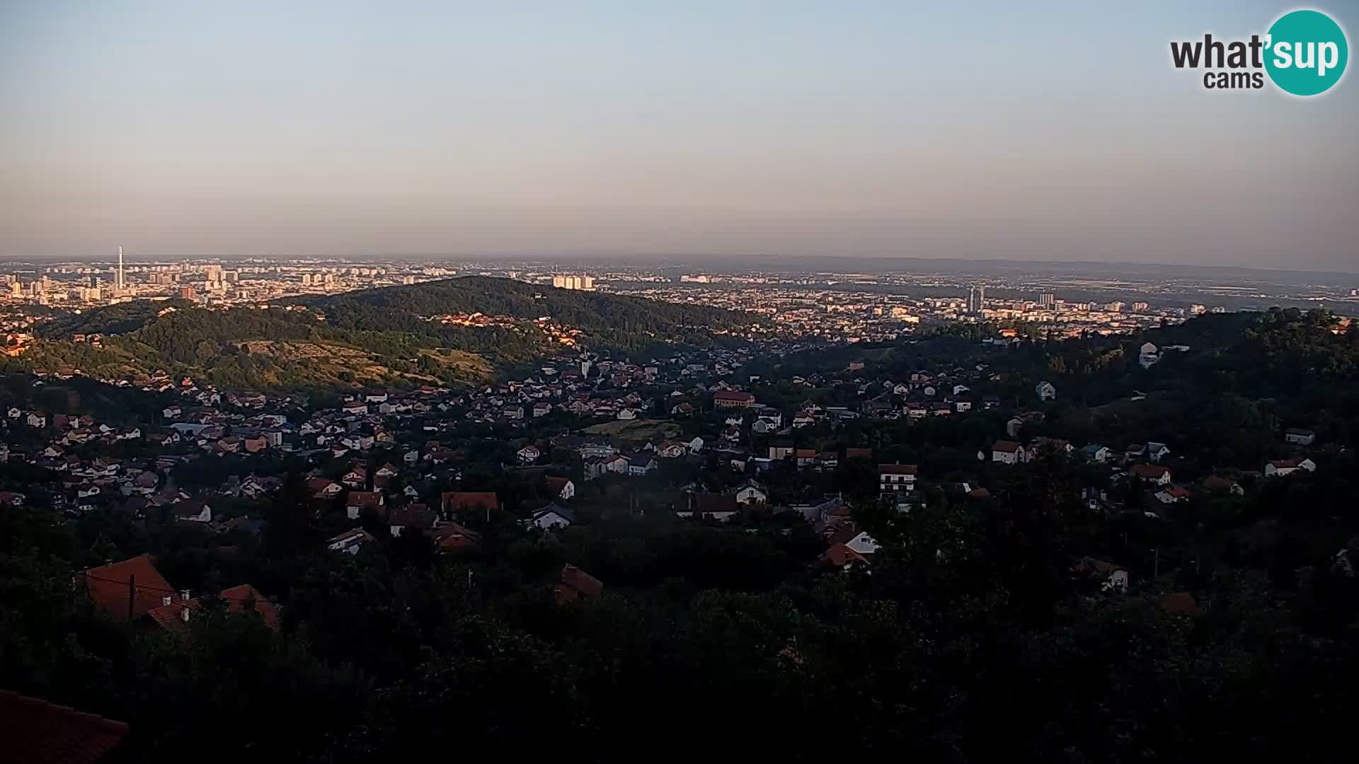 Panoramski pogled na Zagreb