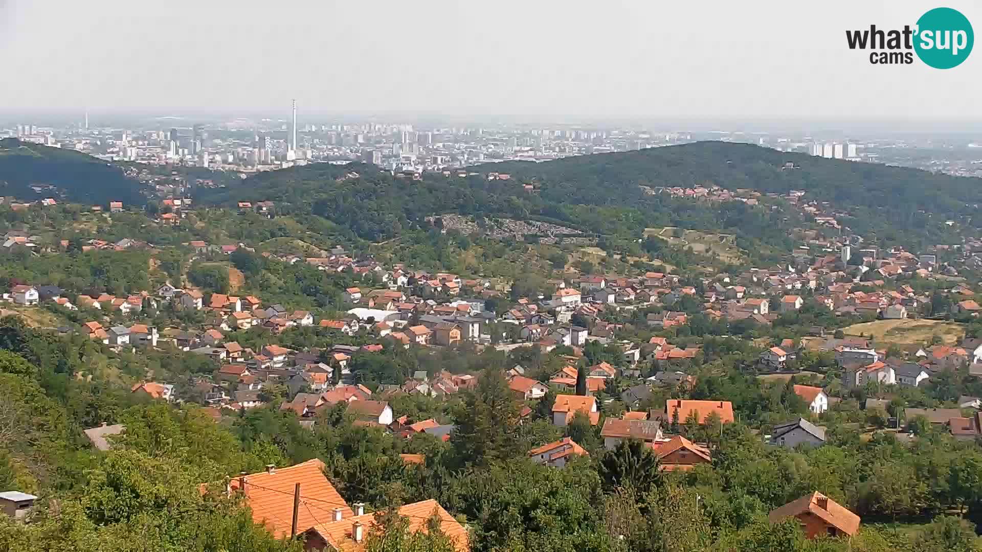 Panoramic view of Zagreb