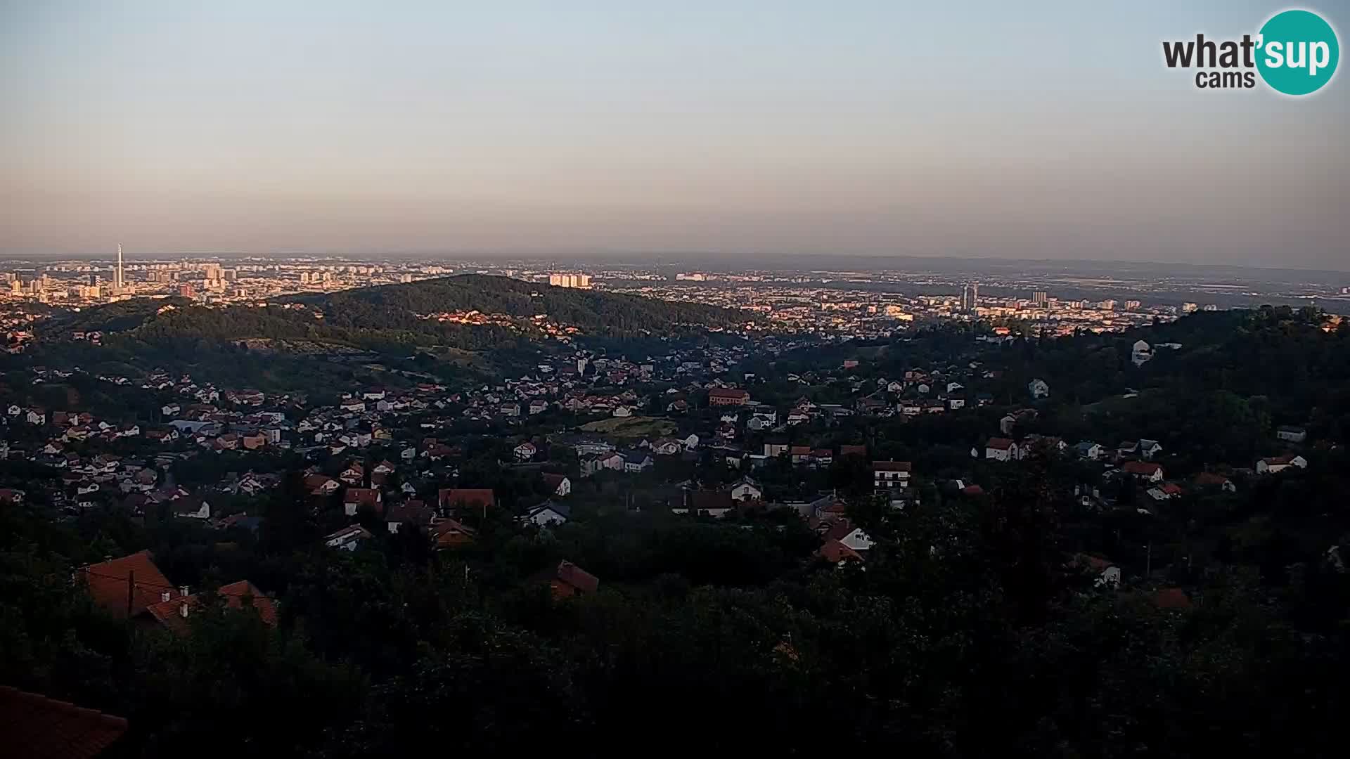 Panoramski pogled na Zagreb