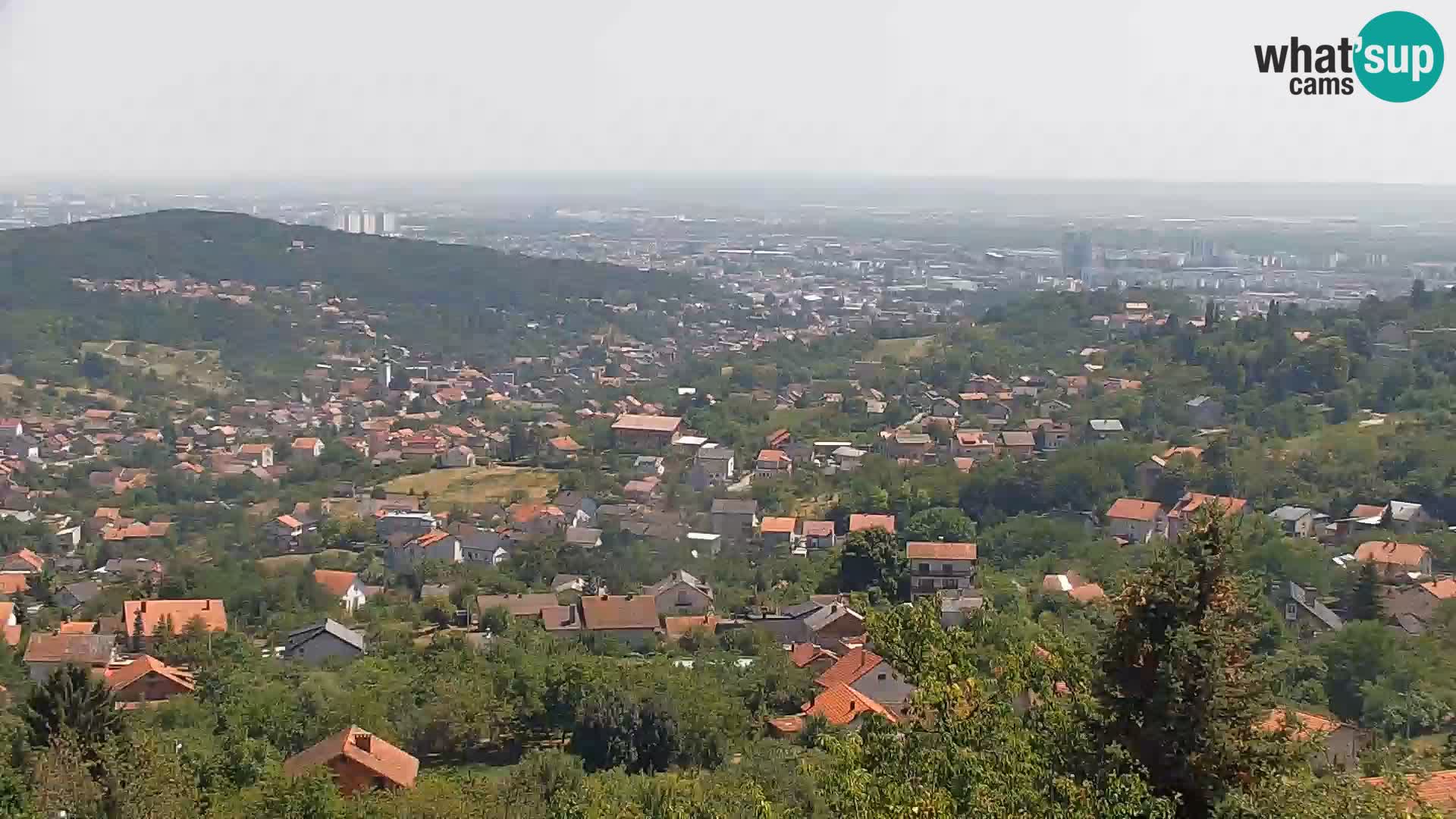 Vista panoramica di Zagabria