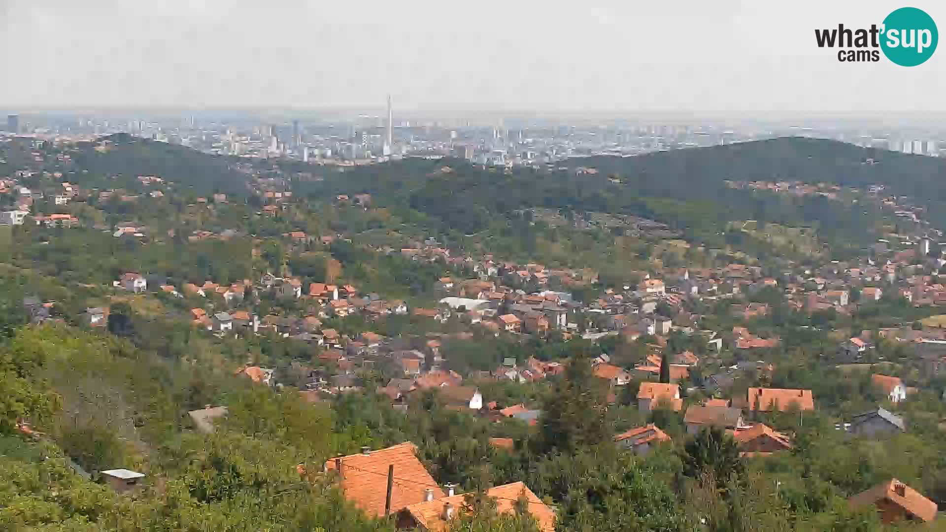 Vista panoramica di Zagabria