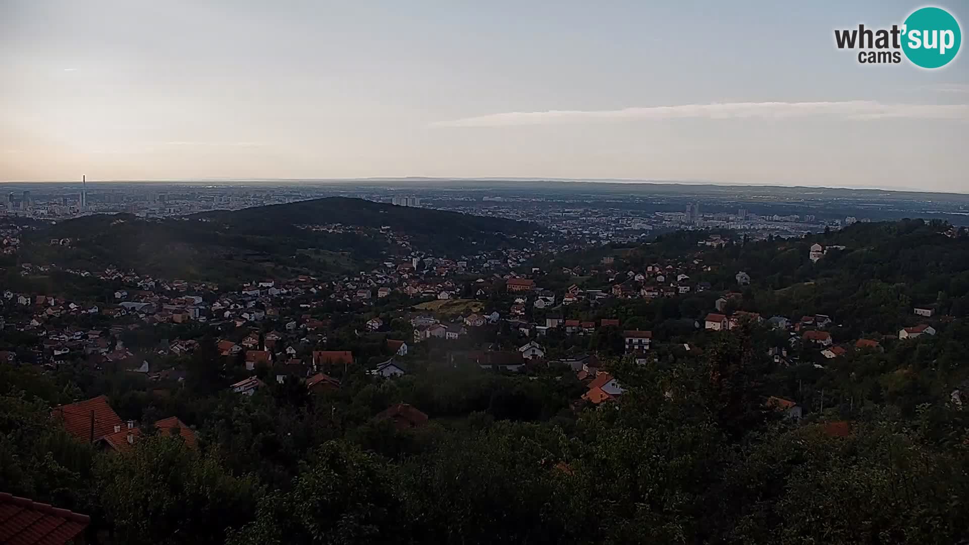 Vista panoramica di Zagabria