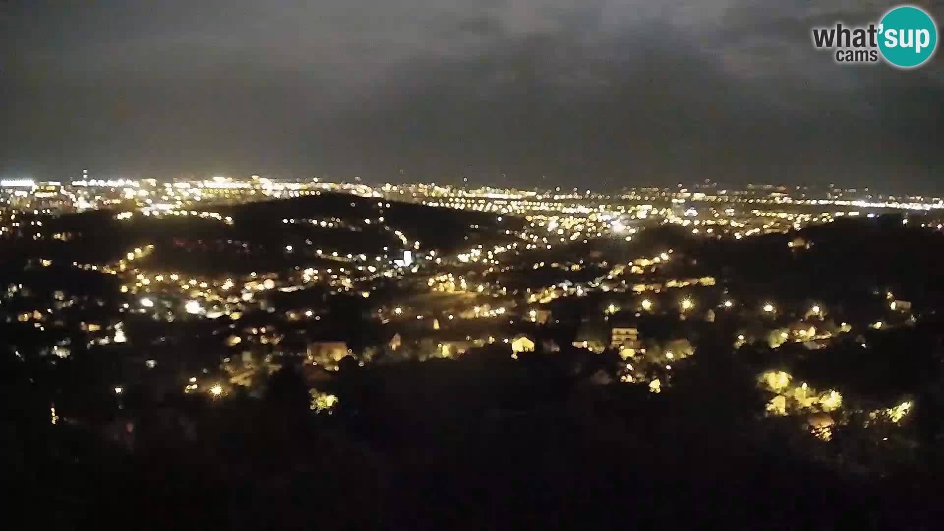 Vista panoramica di Zagabria