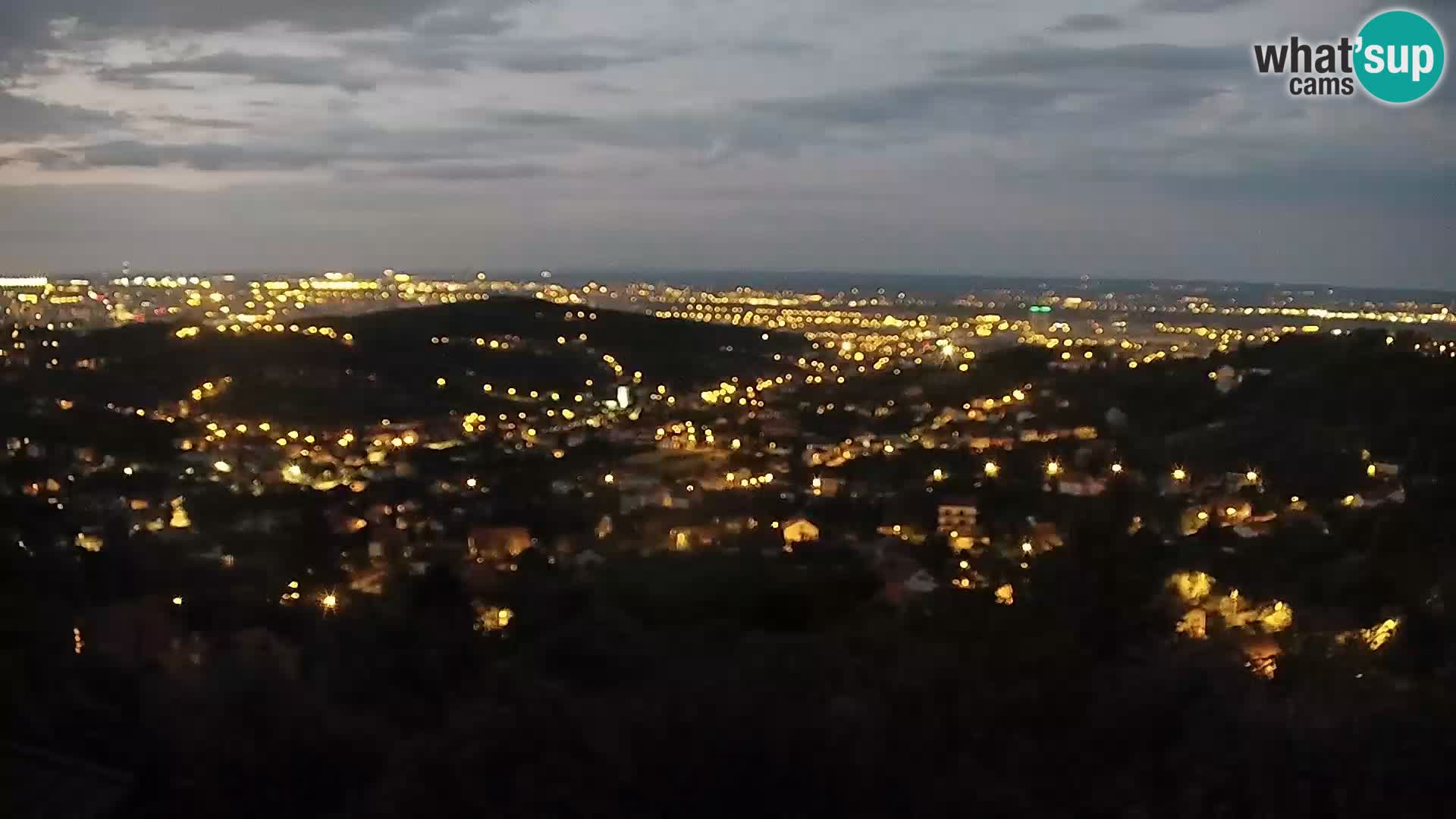 Vista panoramica di Zagabria