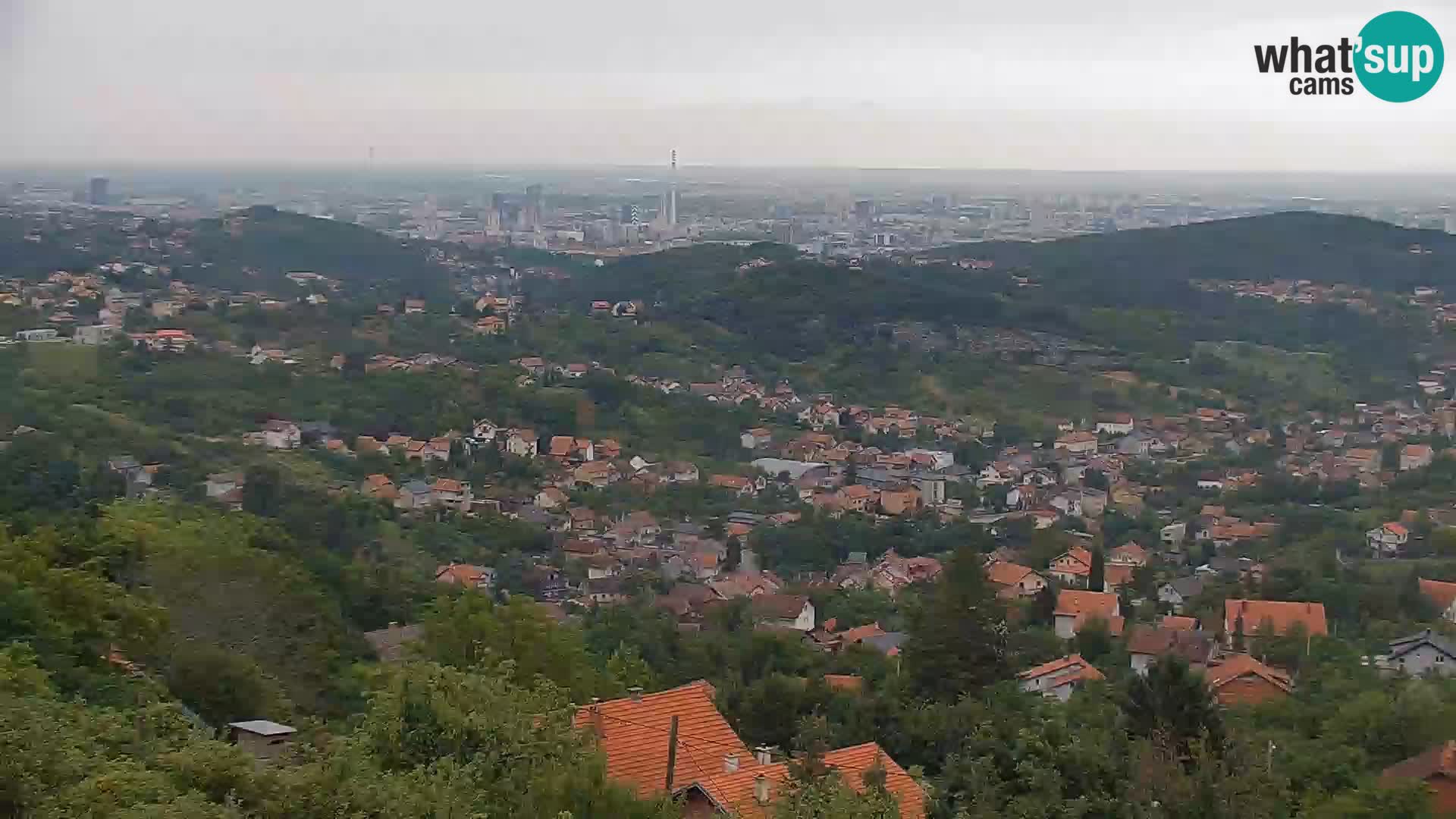 Vue panoramique de Zagreb
