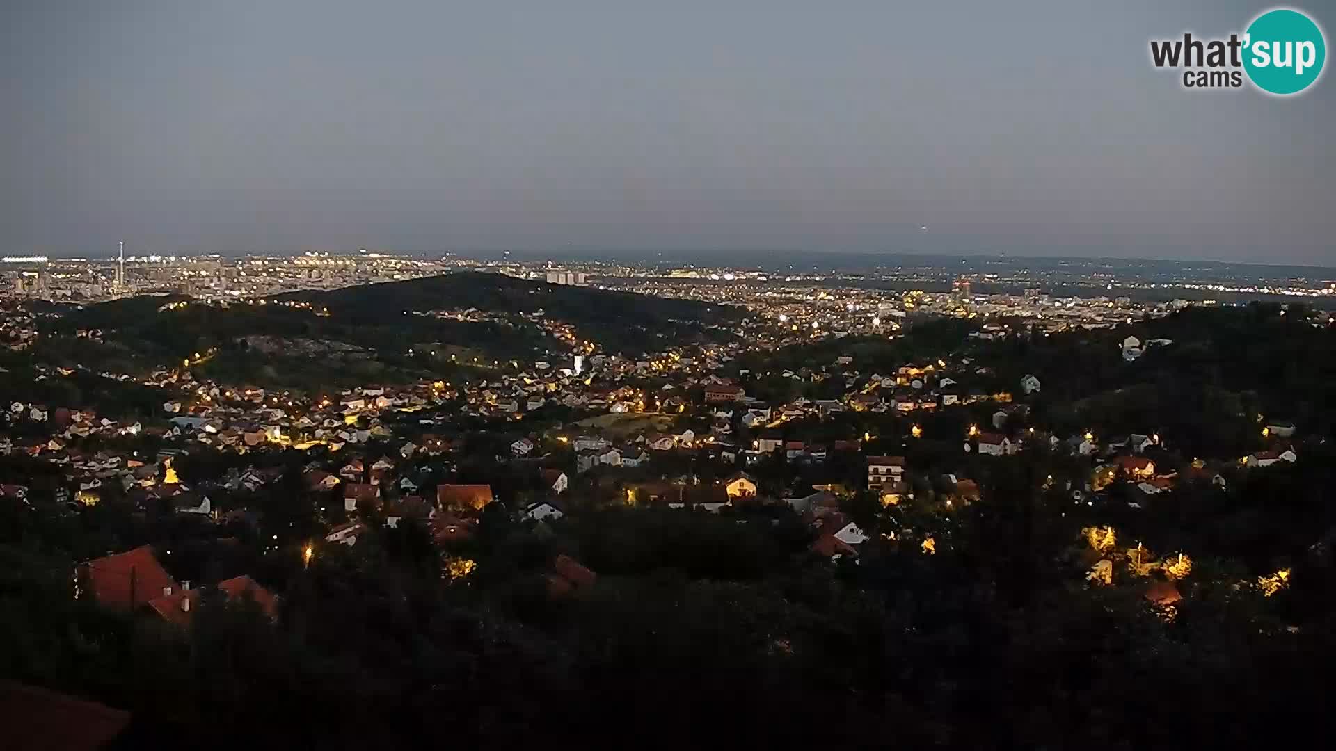 Panoramic view of Zagreb