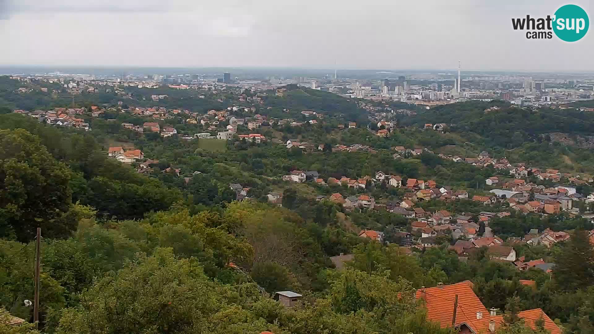 Panoramic view of Zagreb