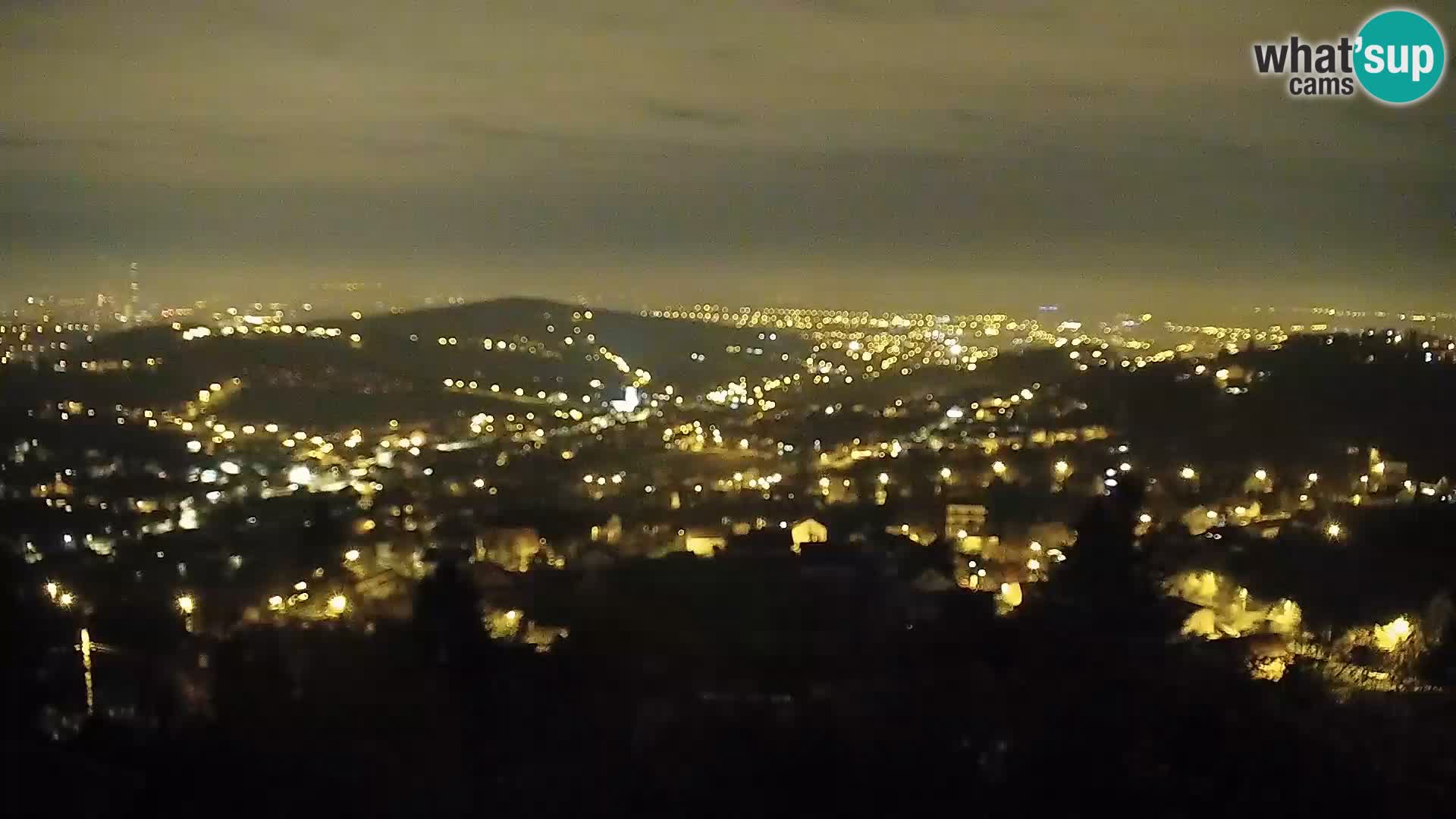 Vista panoramica di Zagabria