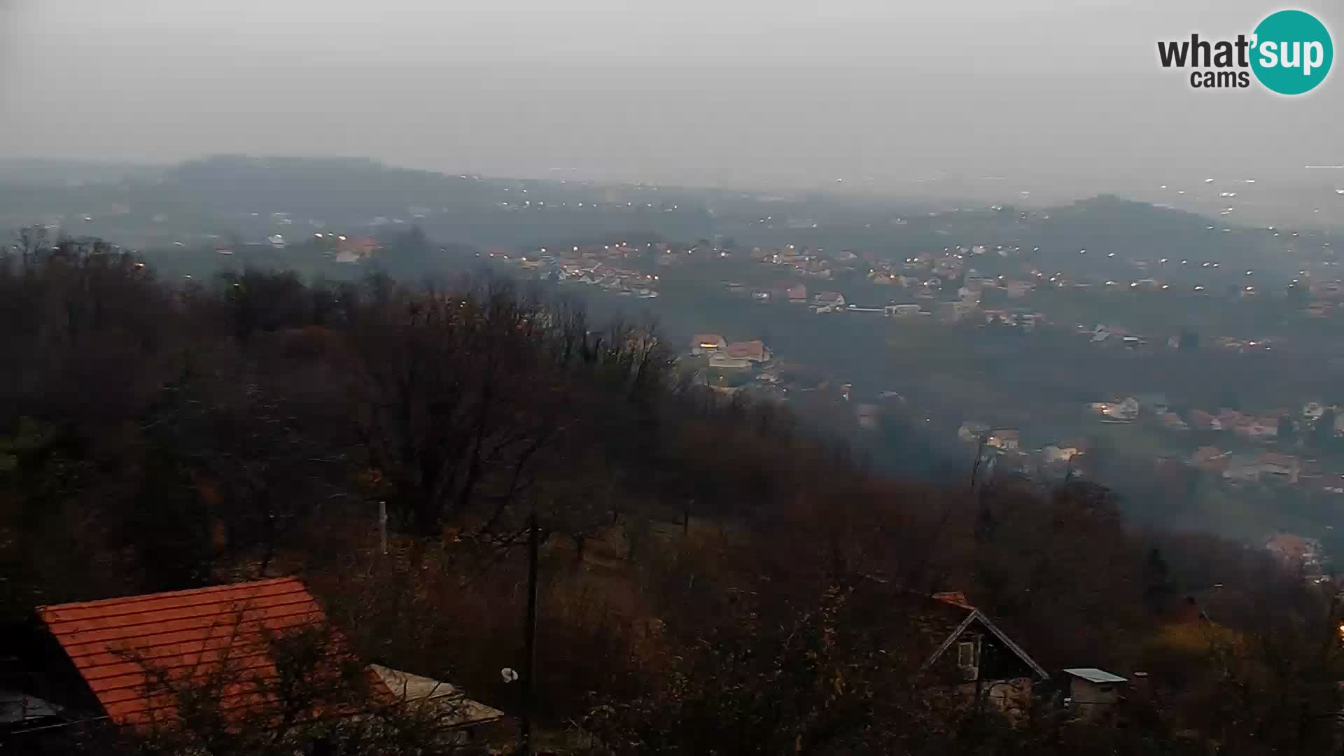 Vista panoramica di Zagabria