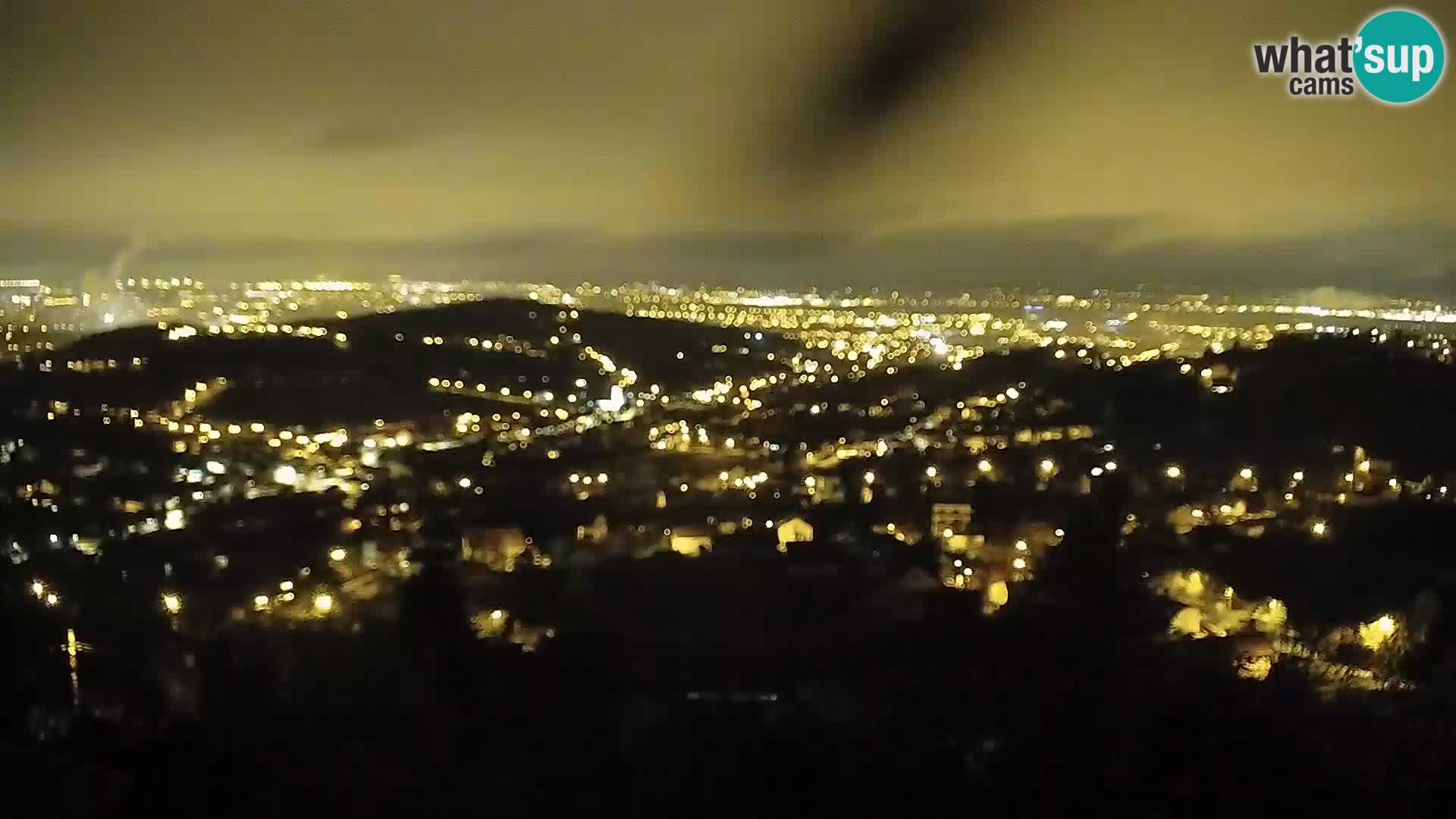 Vista panoramica di Zagabria