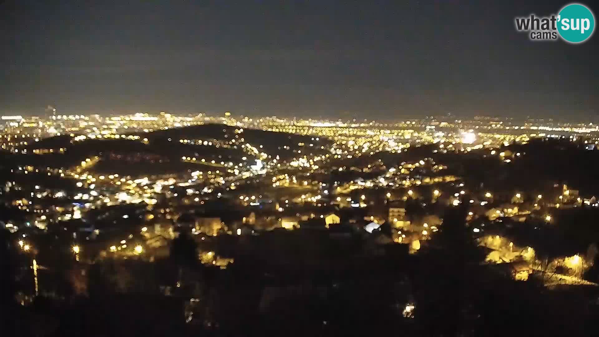 Vista panoramica di Zagabria