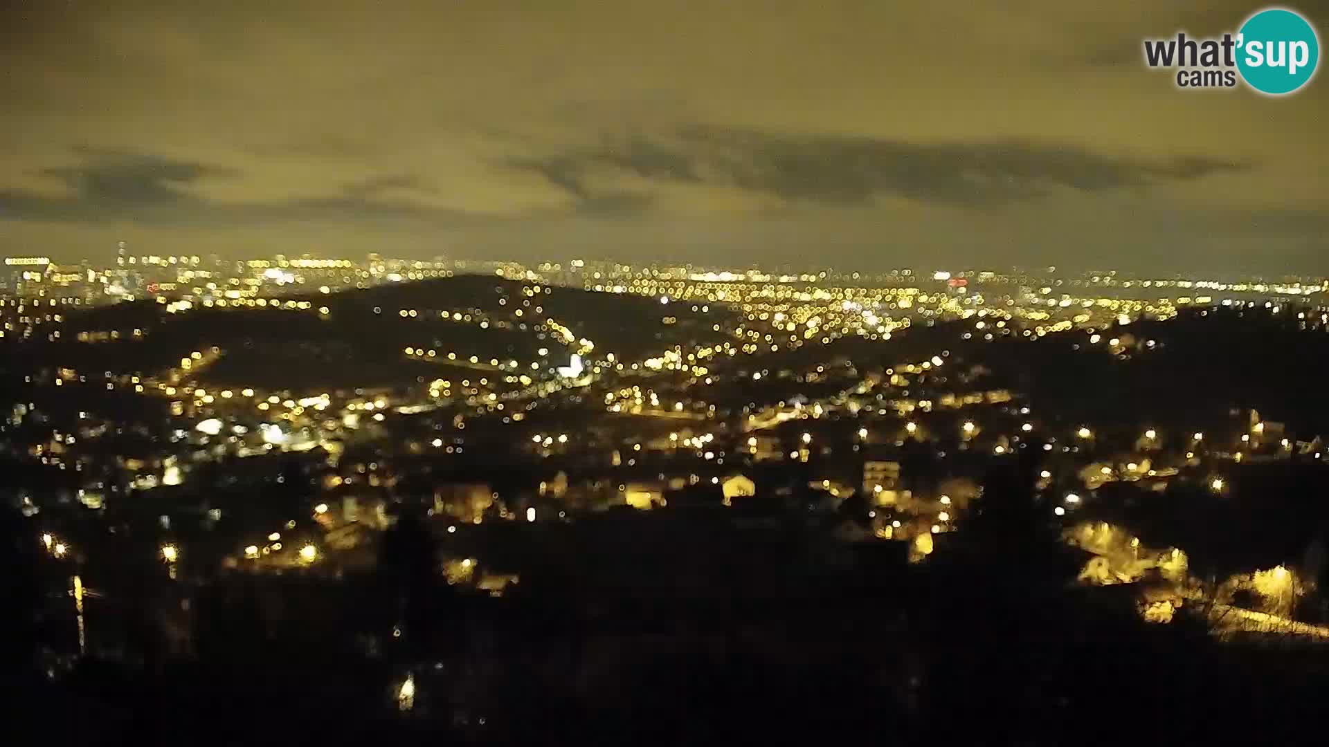 Vista panoramica di Zagabria