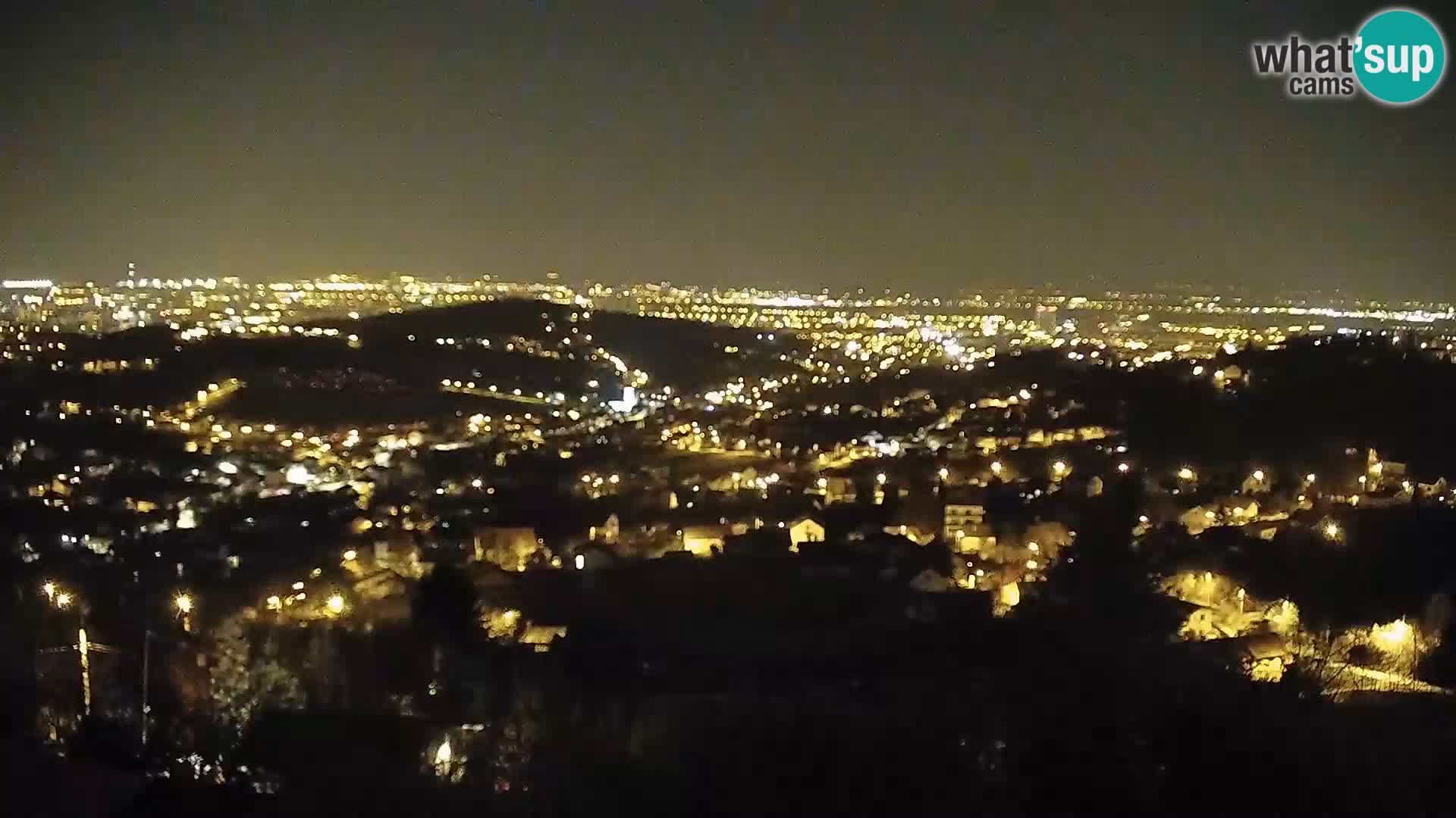 Vista panoramica di Zagabria