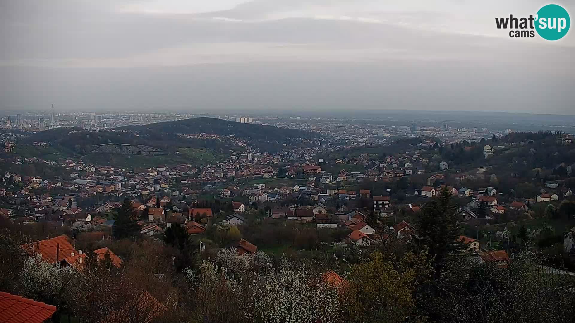 Vue panoramique de Zagreb