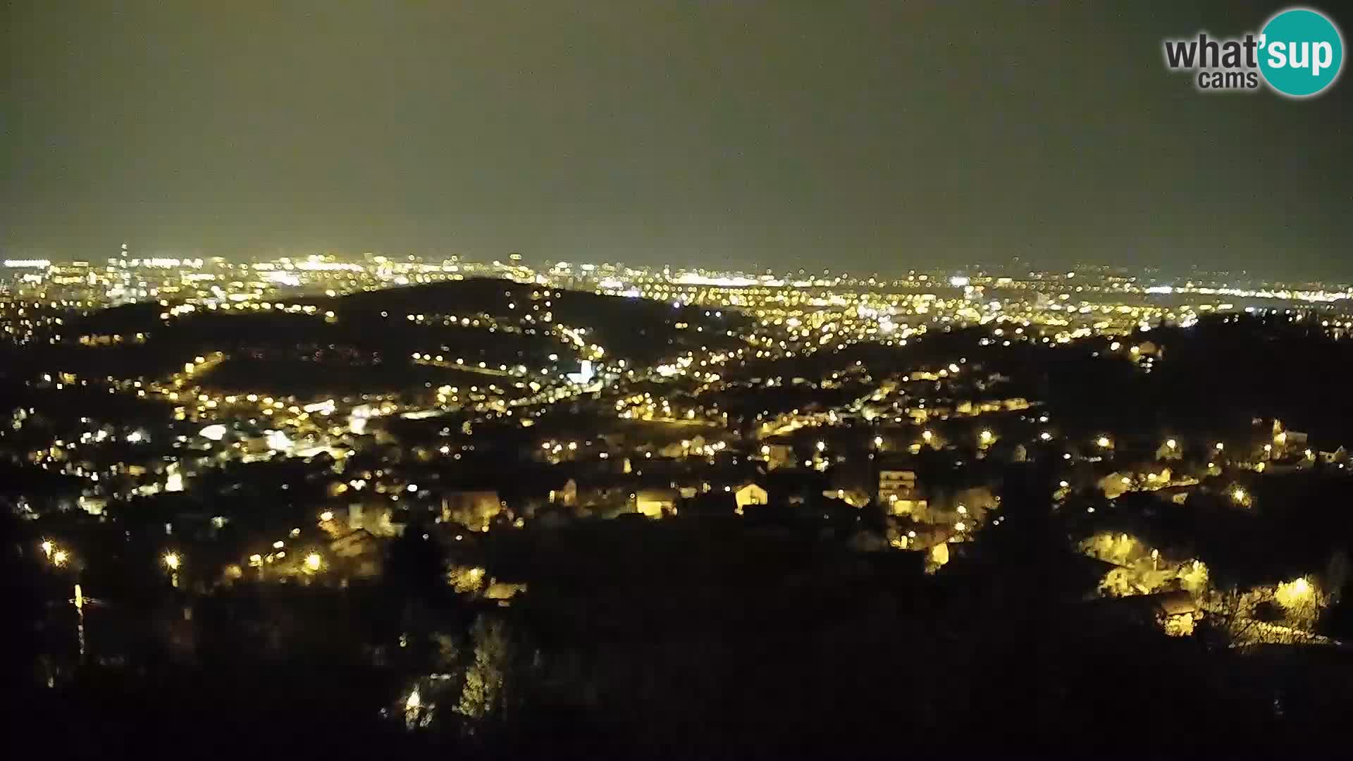 Vista panoramica di Zagabria