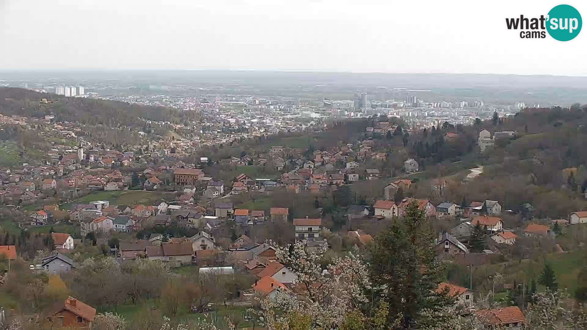 Vista panoramica di Zagabria
