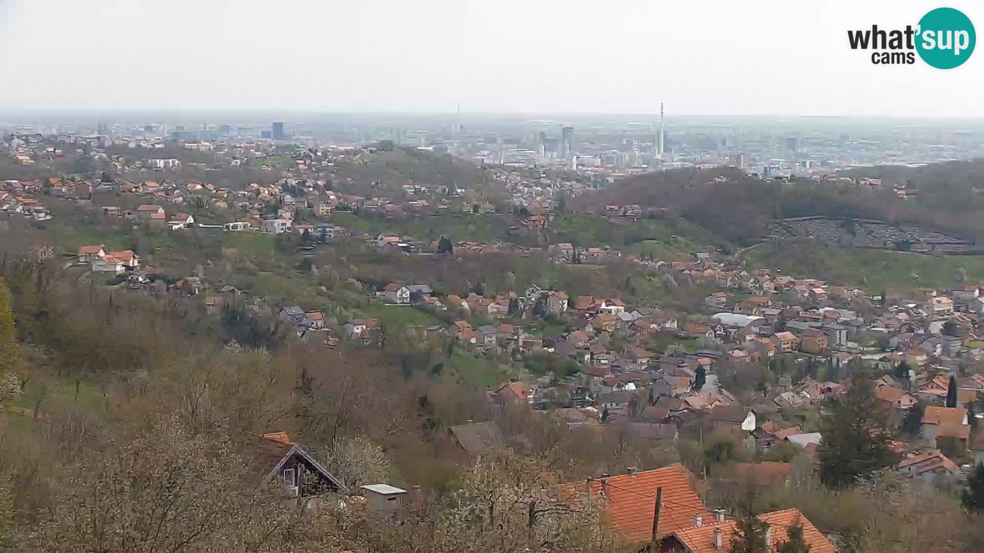 Vista panoramica di Zagabria