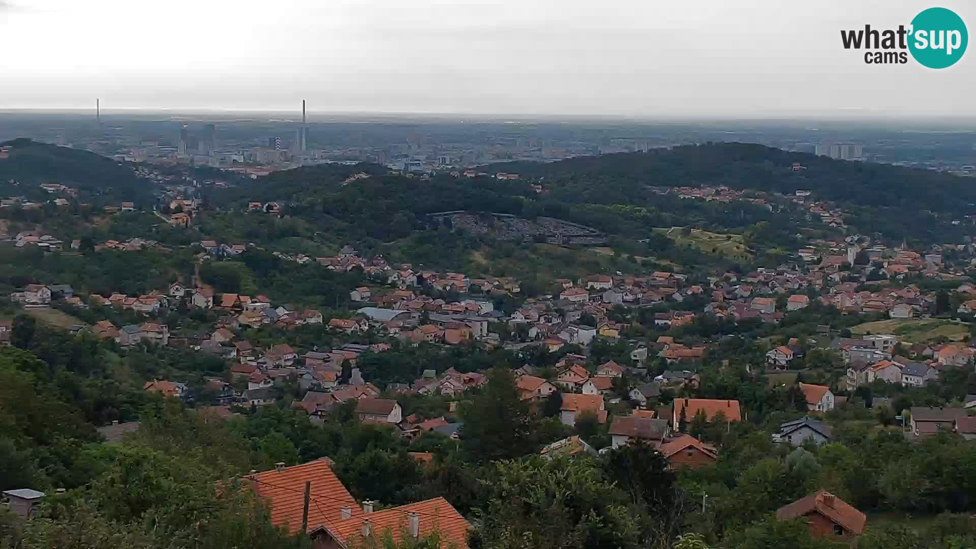 Vista panoramica di Zagabria