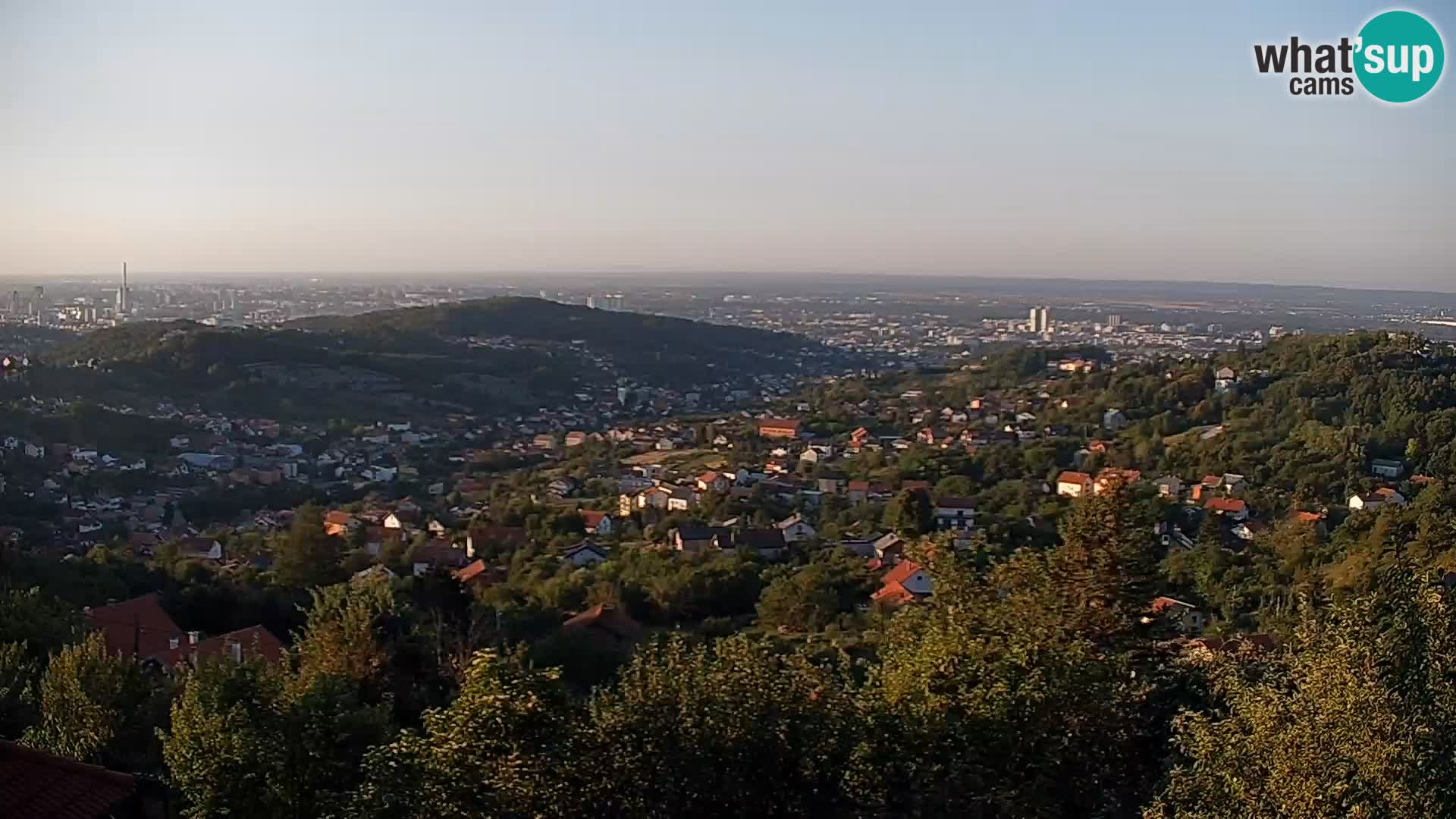 Vista panoramica di Zagabria