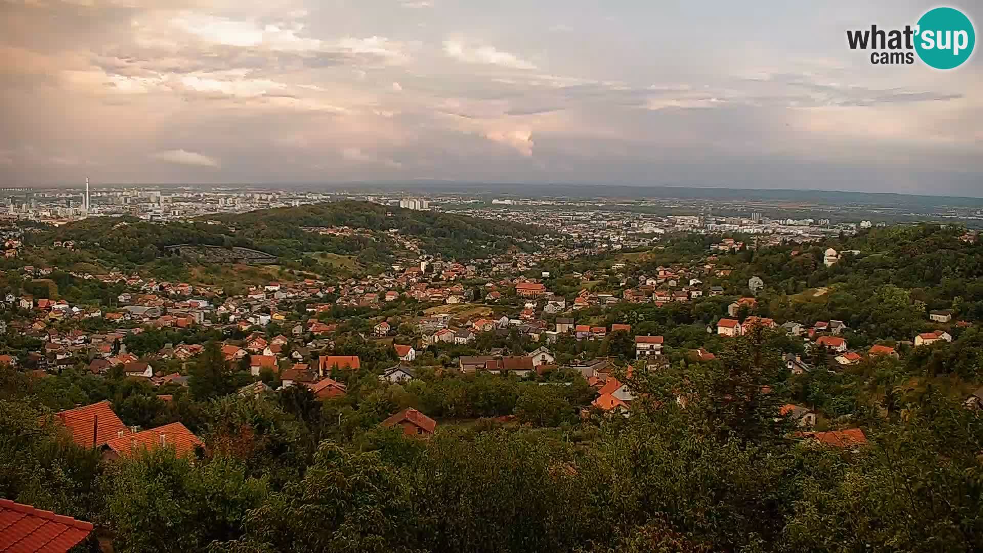 Vista panoramica di Zagabria