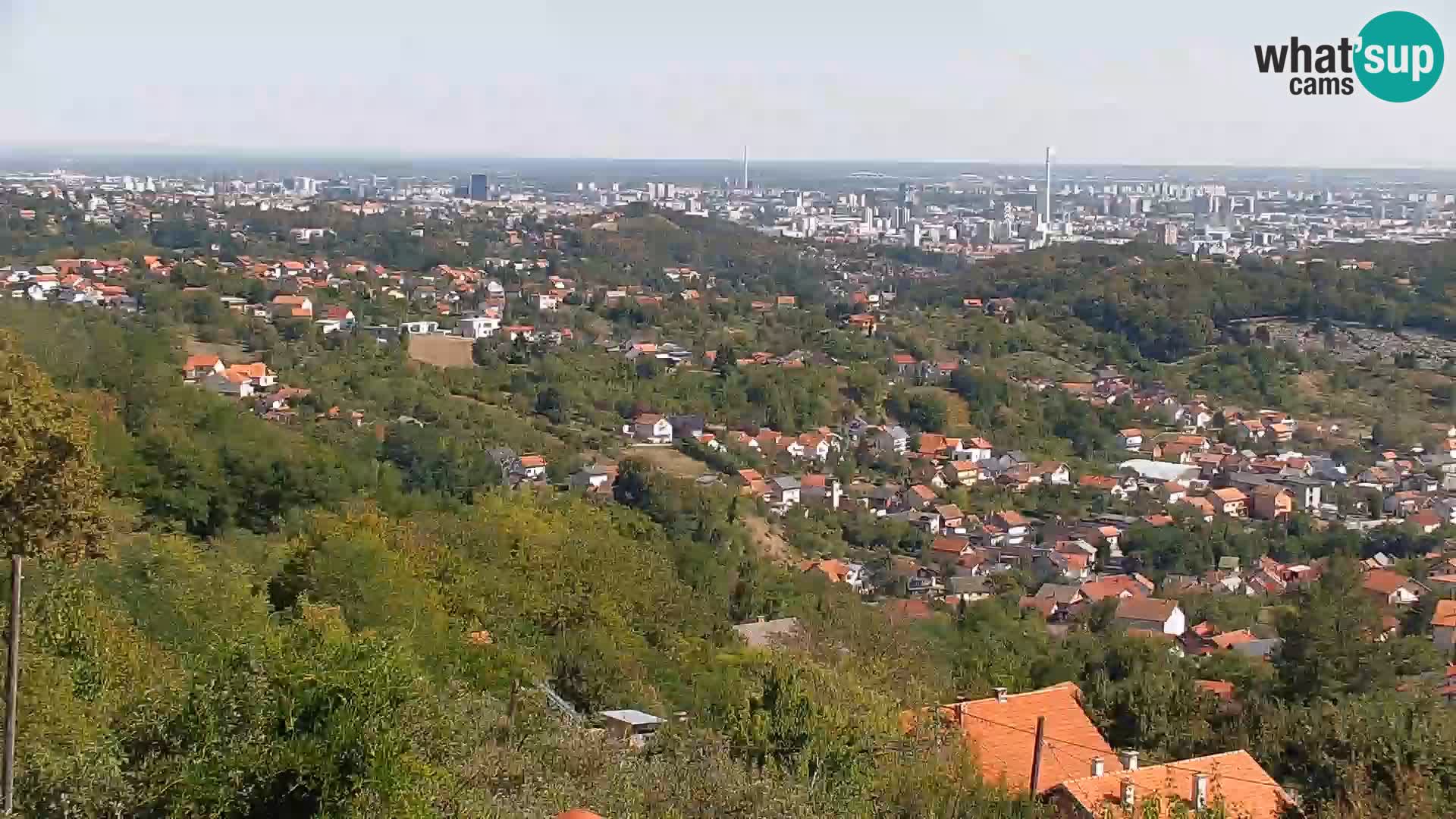 Vista panoramica di Zagabria