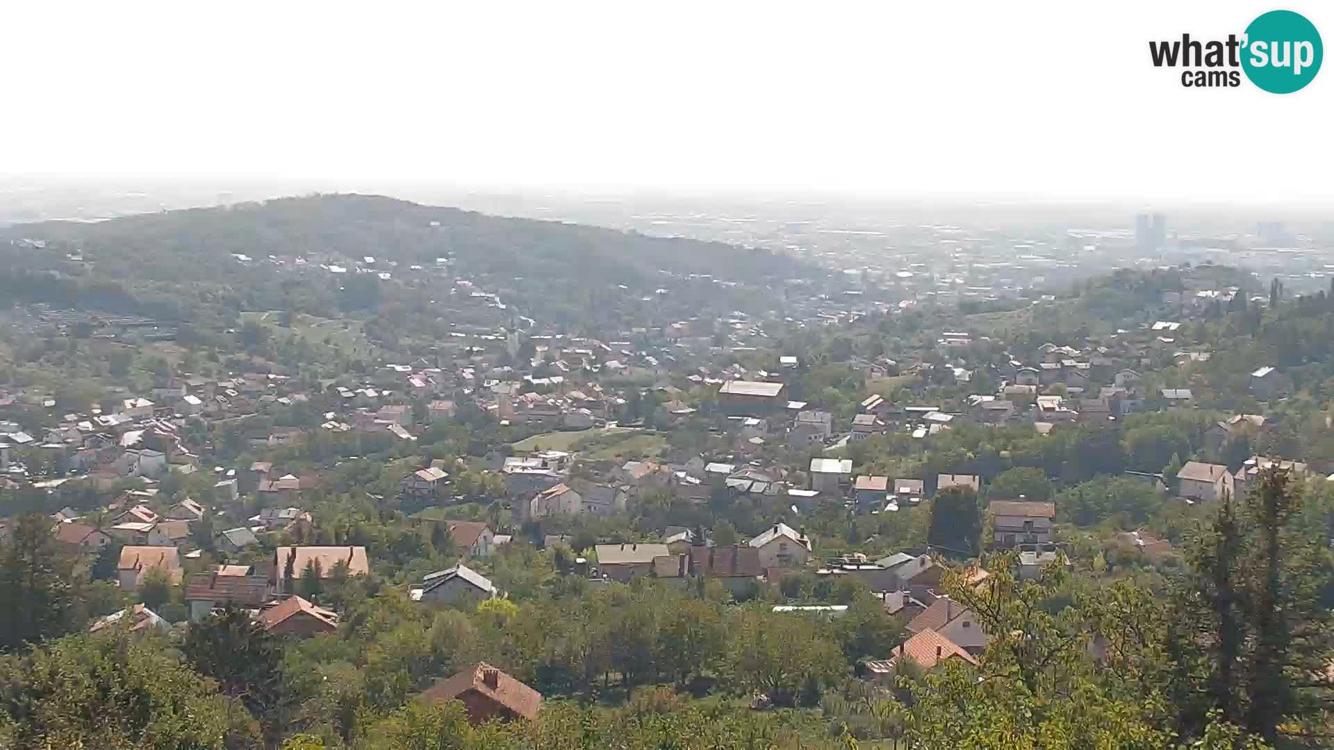 Vista panoramica di Zagabria