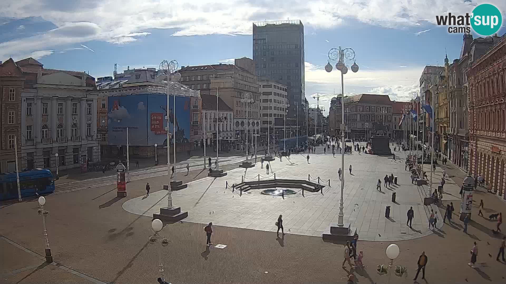 Zagreb camera en vivo plaza Bana Jelačić