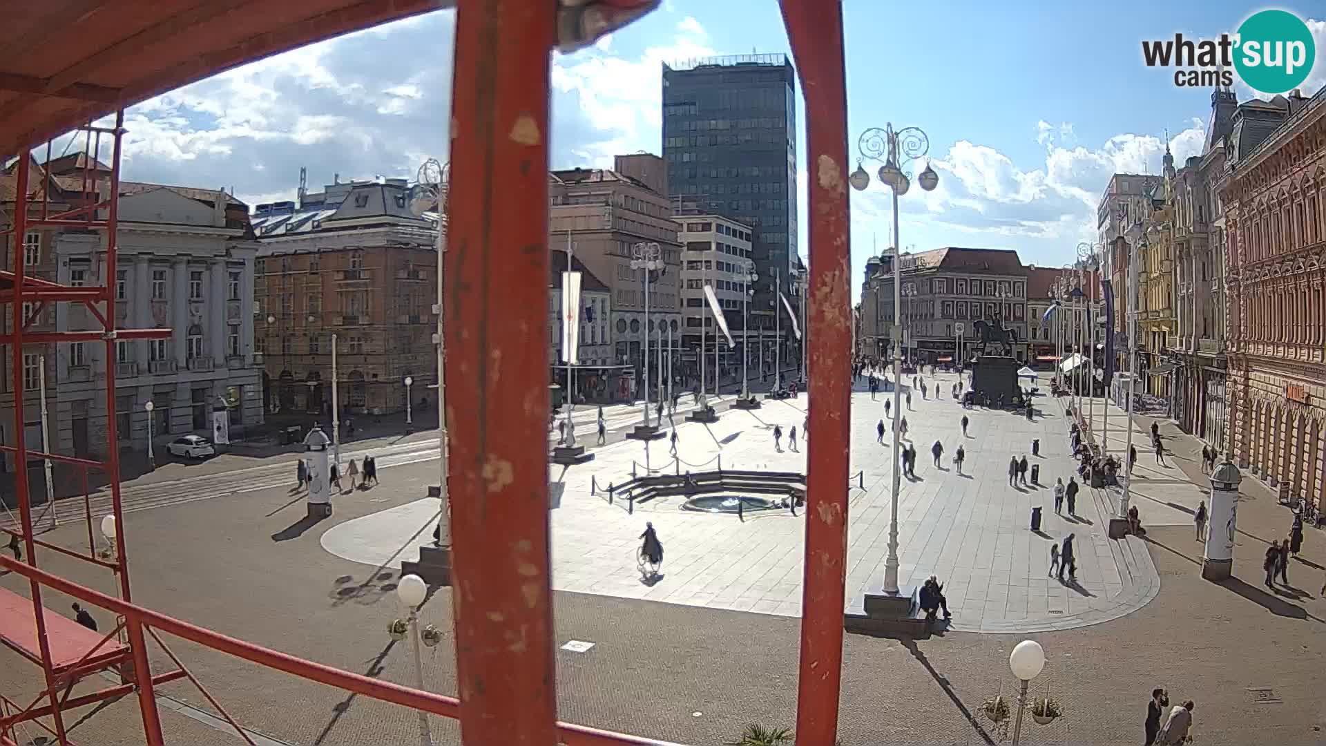 Zagabria Live Webcam piazza Bana Jelačić