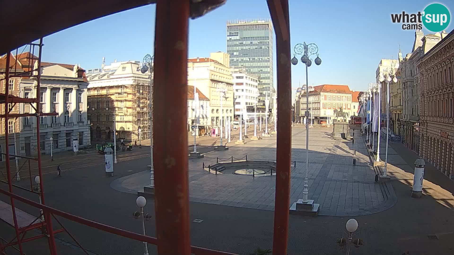 Zagabria Live Webcam piazza Bana Jelačić