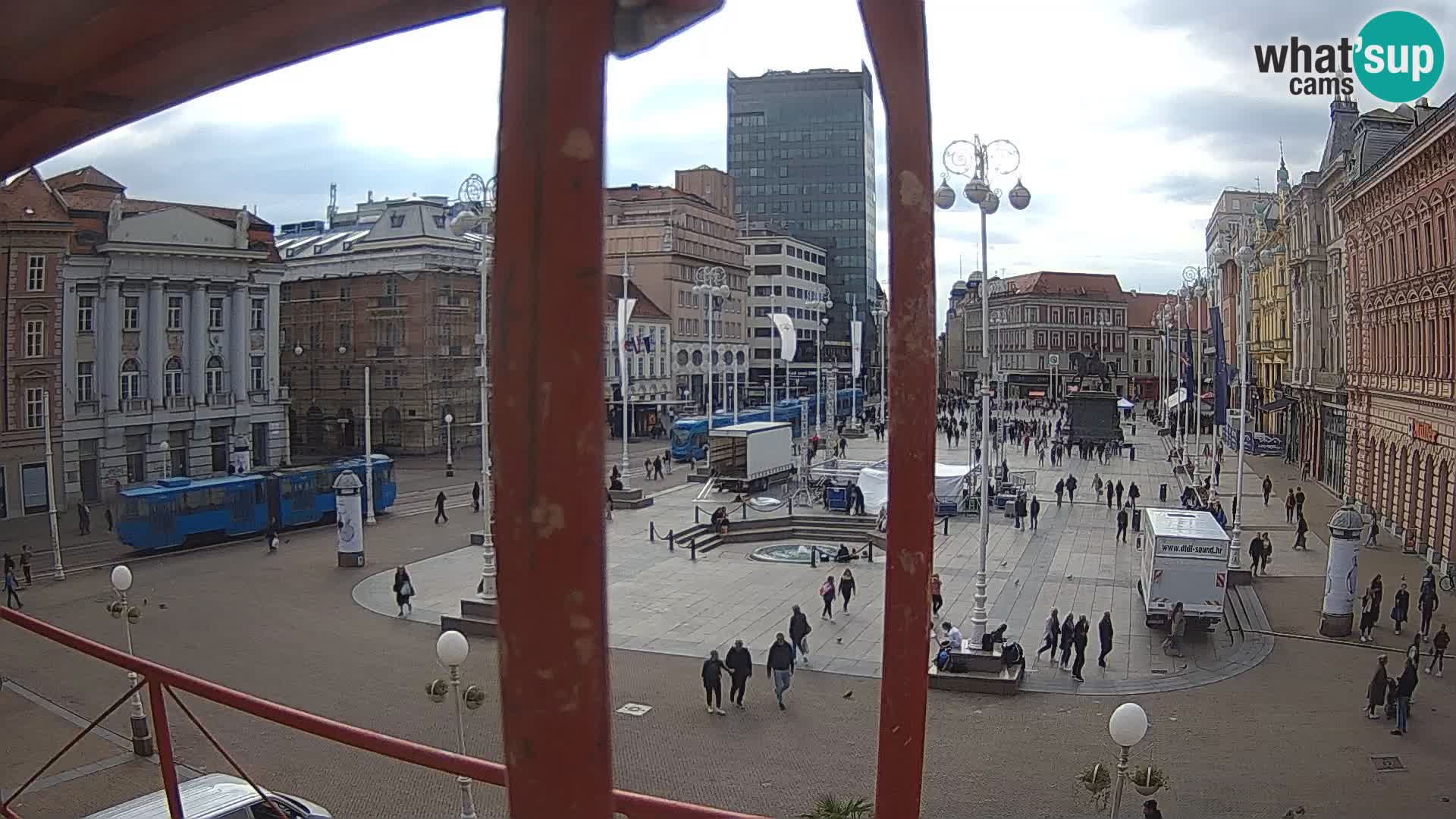 Zagreb Live Webcam Platz Bana Jelačić