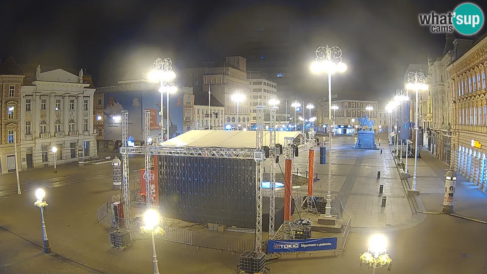 Zagreb Live Webcam Platz Bana Jelačić