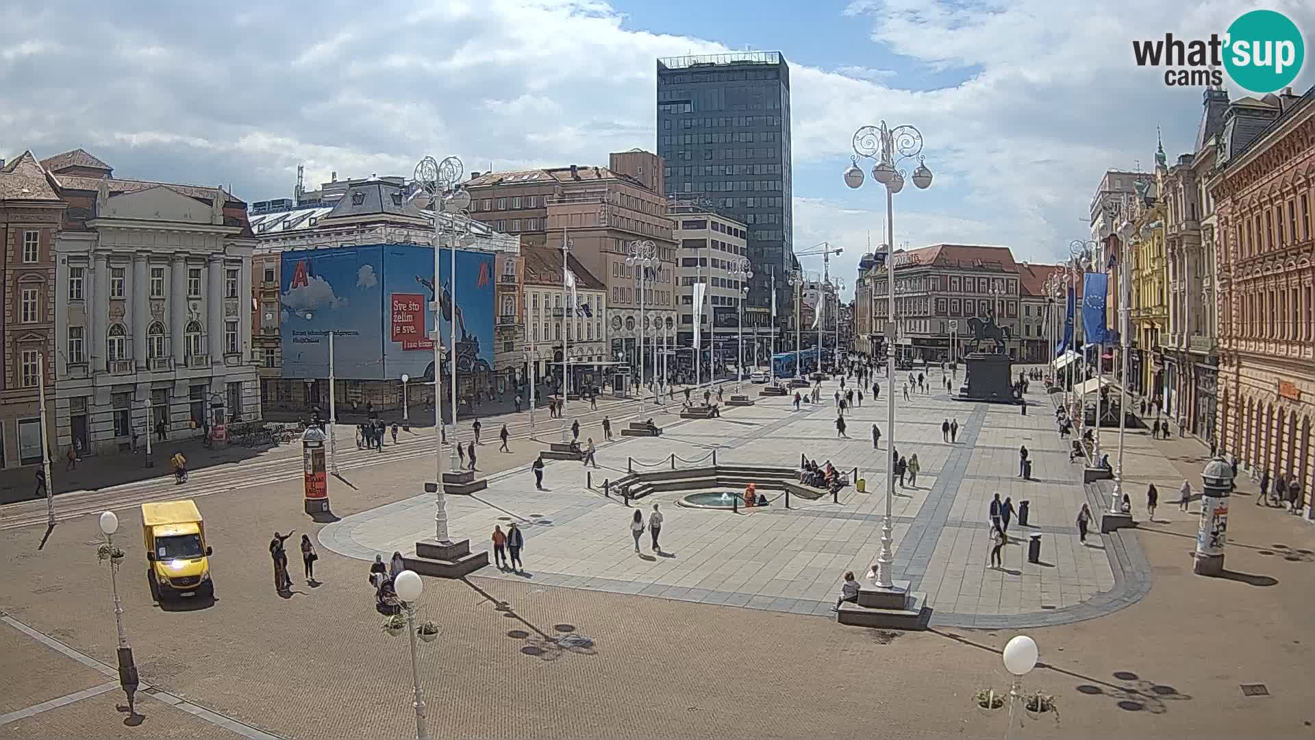 Zagreb Live Webcam Platz Bana Jelačić