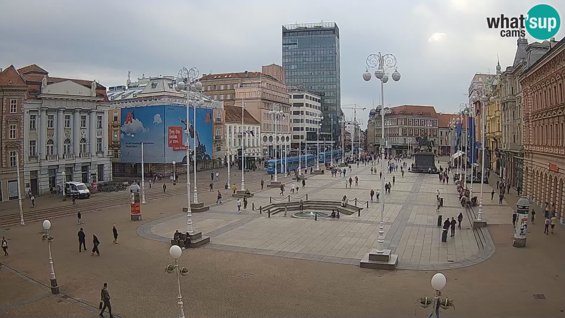 Zagabria Live Webcam piazza Bana Jelačić