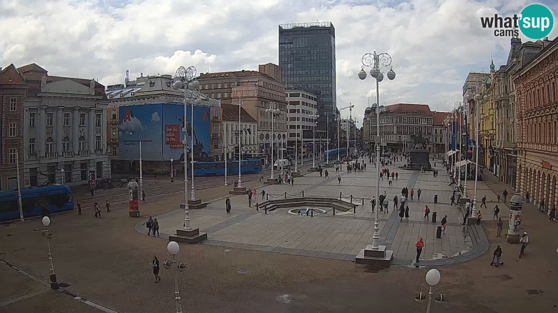 Zagabria Live Webcam piazza Bana Jelačić