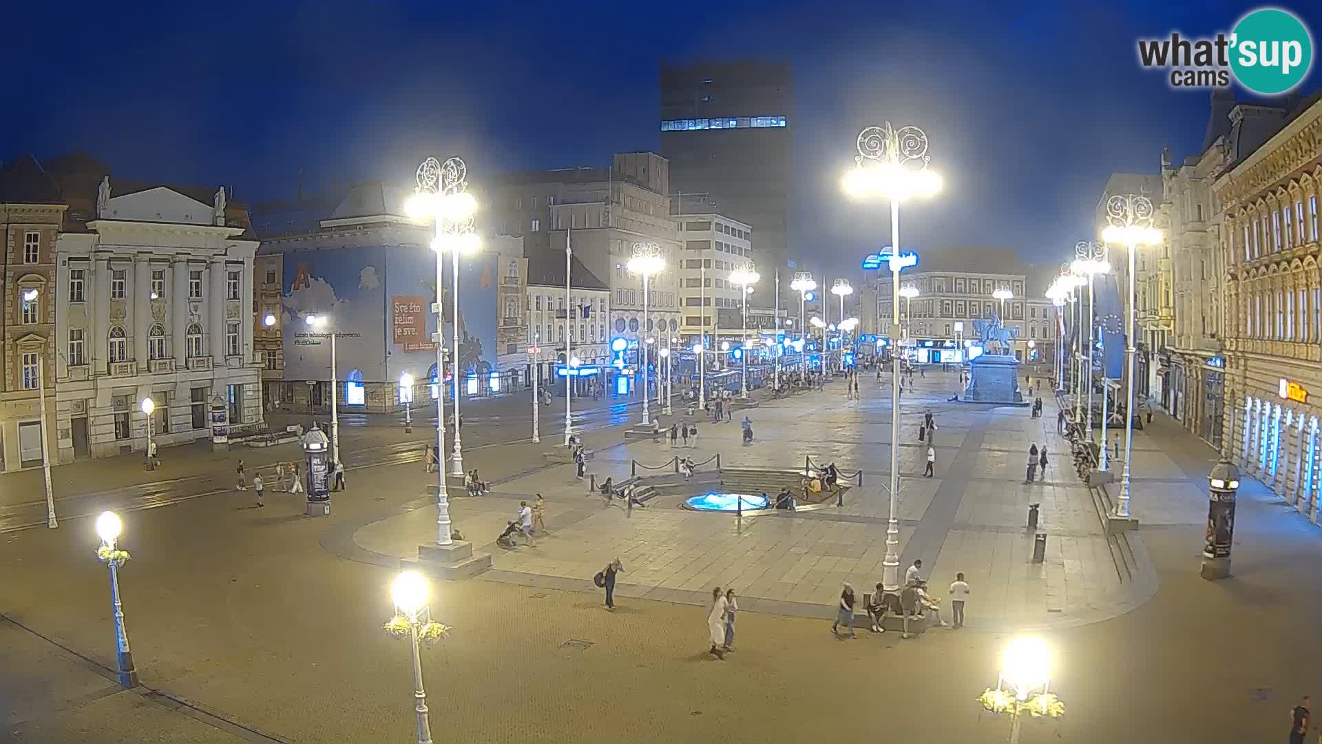 Zagreb web kamera trg Bana Jelačića