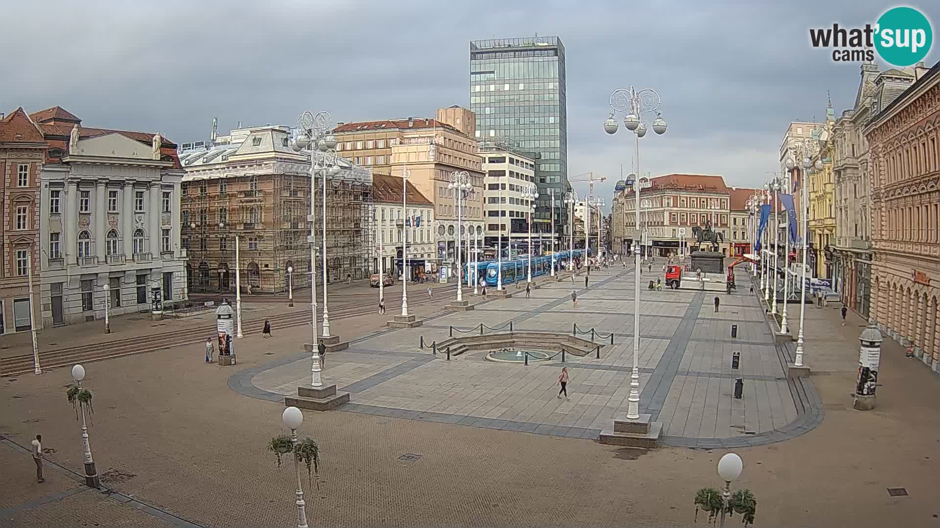 Zagreb camera en vivo plaza Bana Jelačić