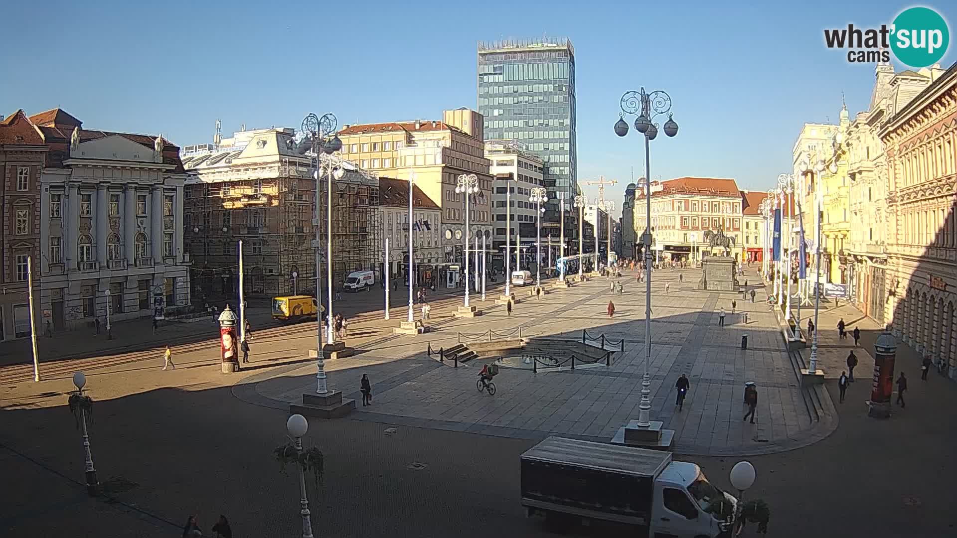 Zagabria Live Webcam piazza Bana Jelačić